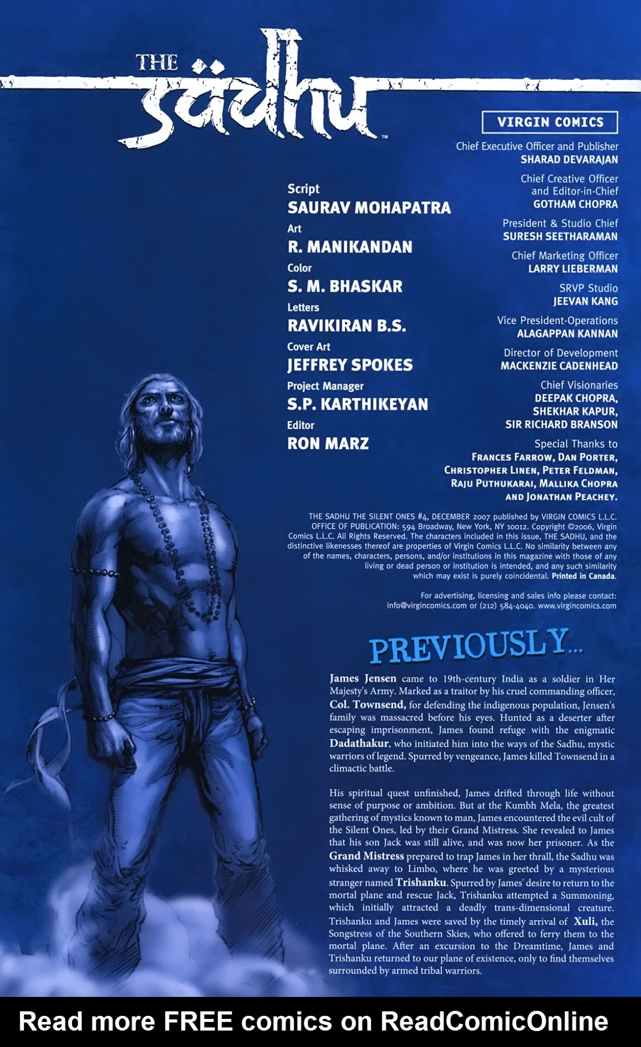 Read online The Sädhu The Silent Ones comic -  Issue #4 - 2