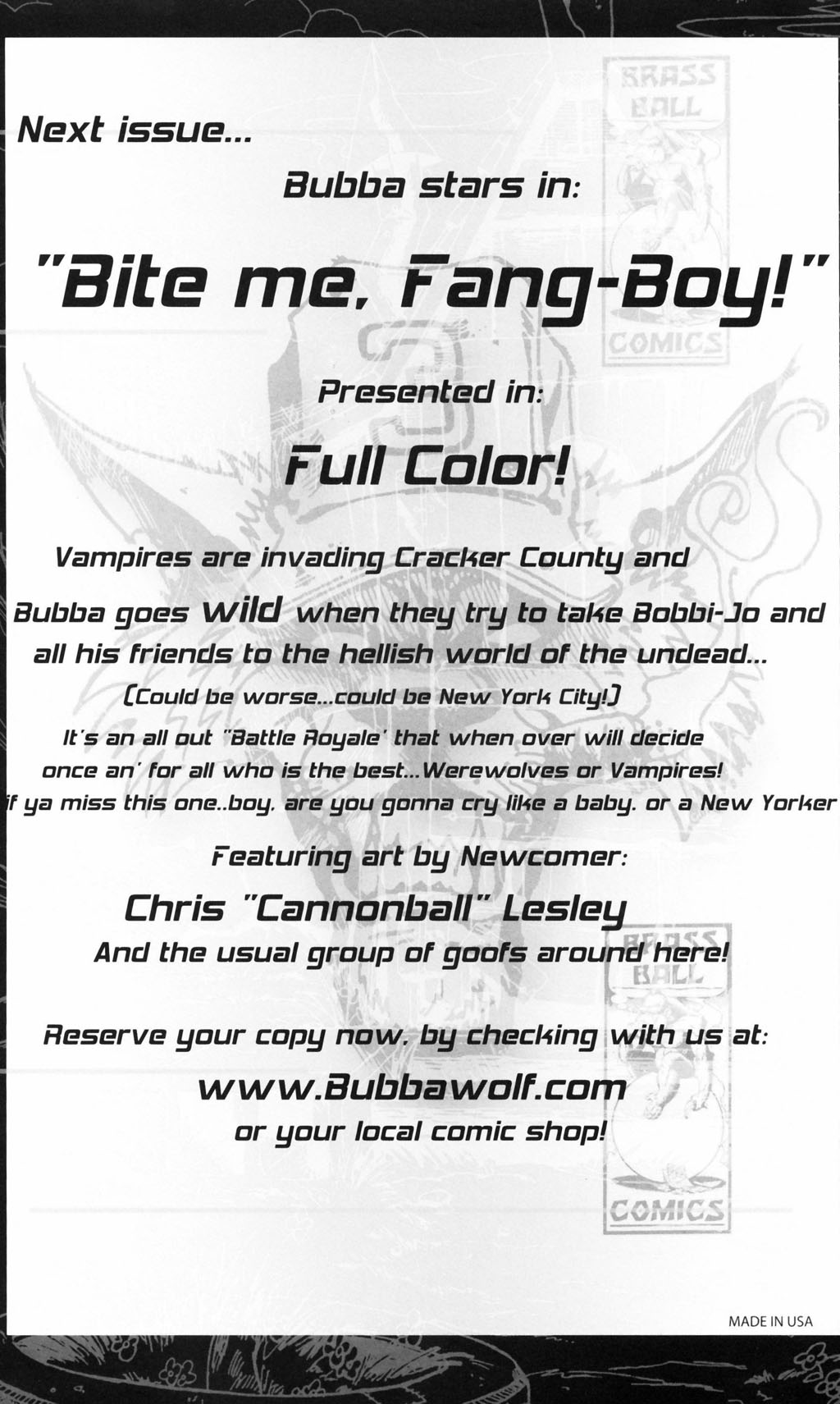 Read online Bubba the Redneck Werewolf comic -  Issue #6 - 35