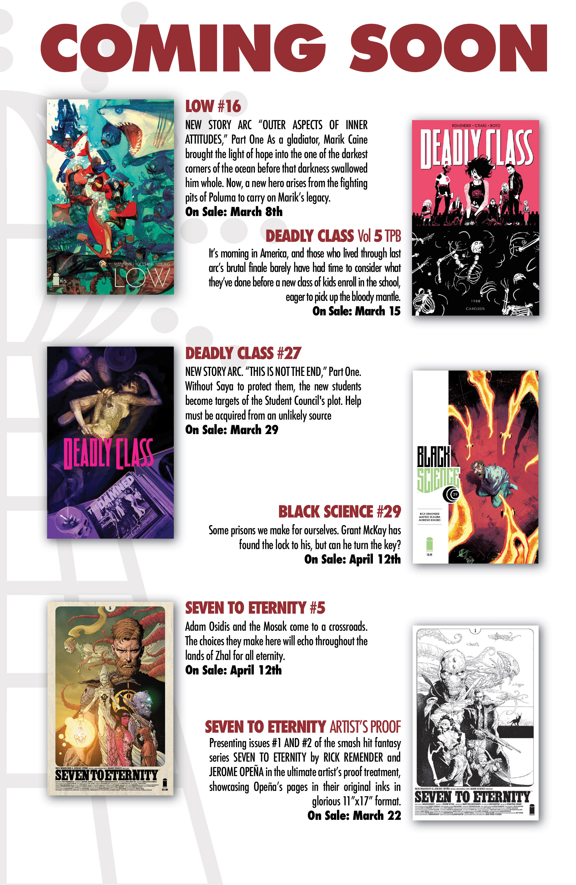 Read online Deadly Class comic -  Issue #27 - 29