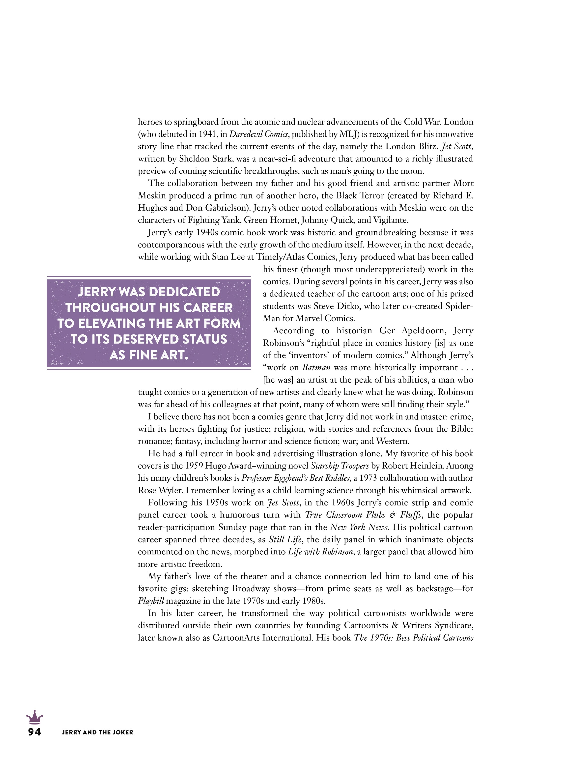 Read online Jerry and the Joker: Adventures and Comic Art comic -  Issue # TPB (Part 1) - 96