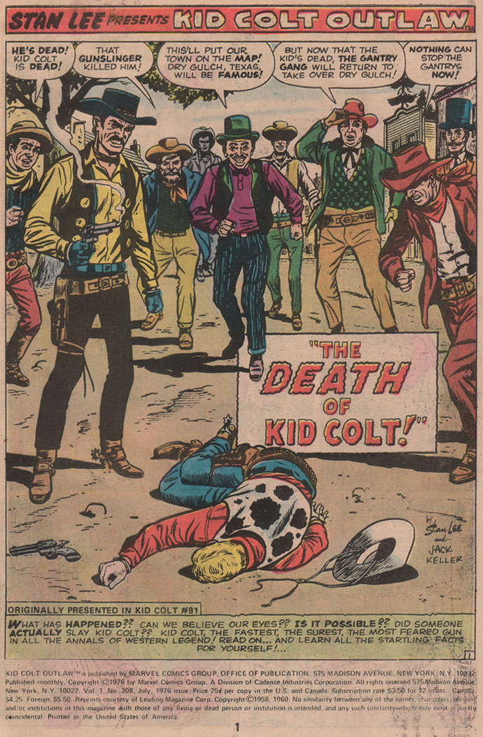 Read online Kid Colt Outlaw comic -  Issue #208 - 3