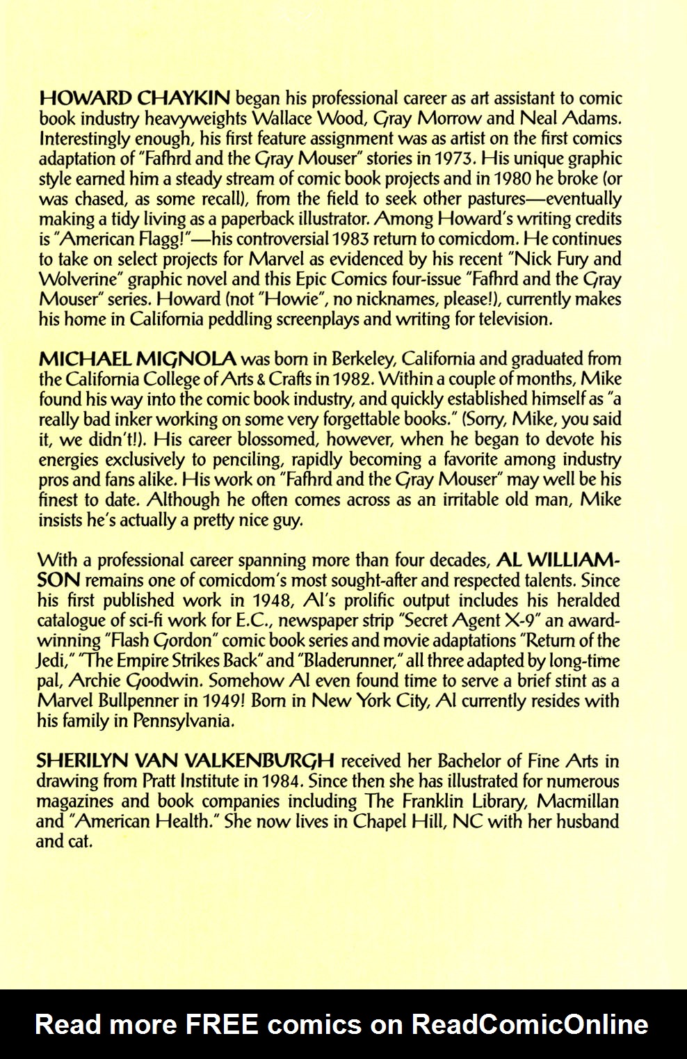 Read online Fafhrd and the Gray Mouser comic -  Issue #1 - 49