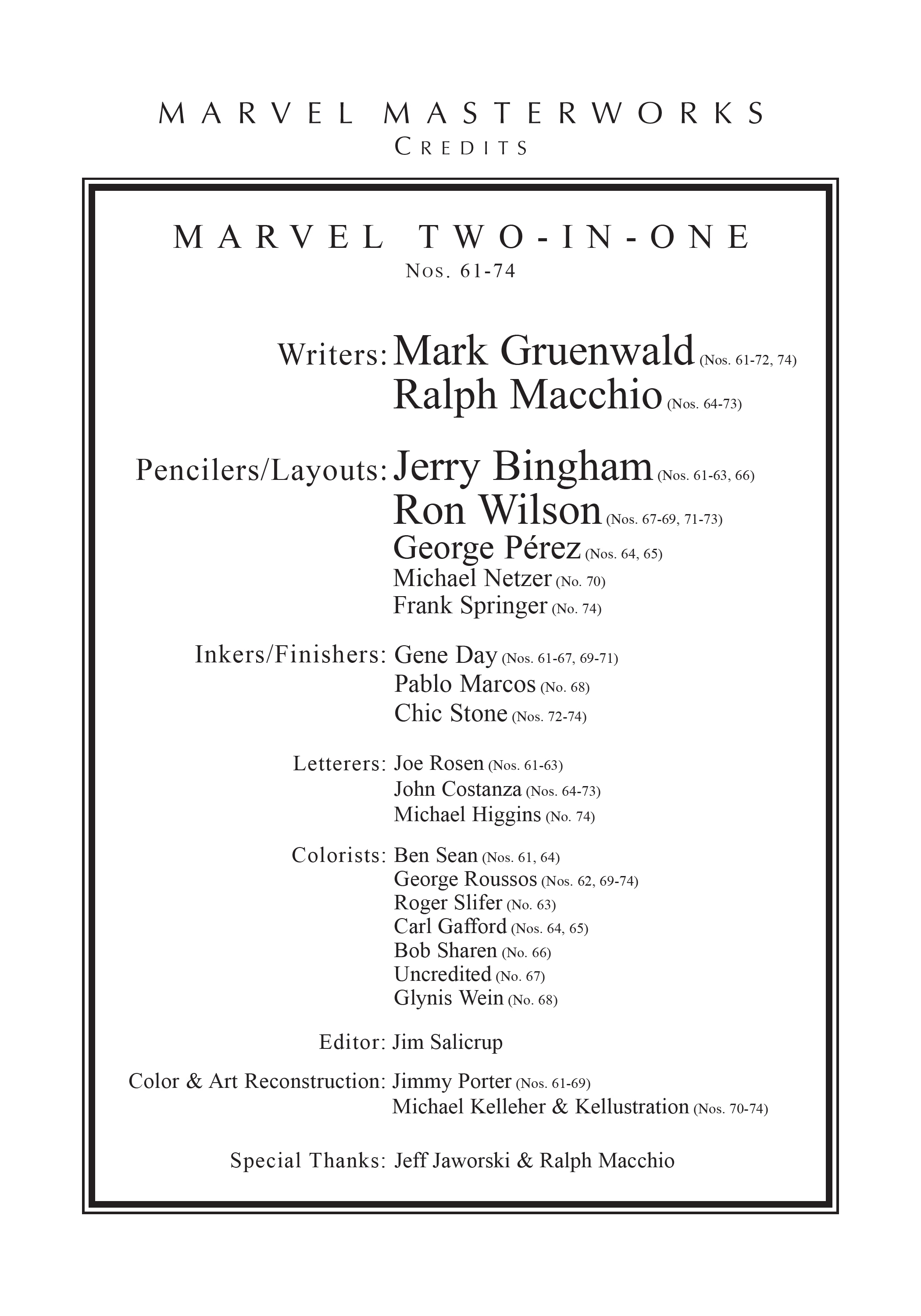 Read online Marvel Masterworks: Marvel Two-In-One comic -  Issue # TPB 6 (Part 1) - 4