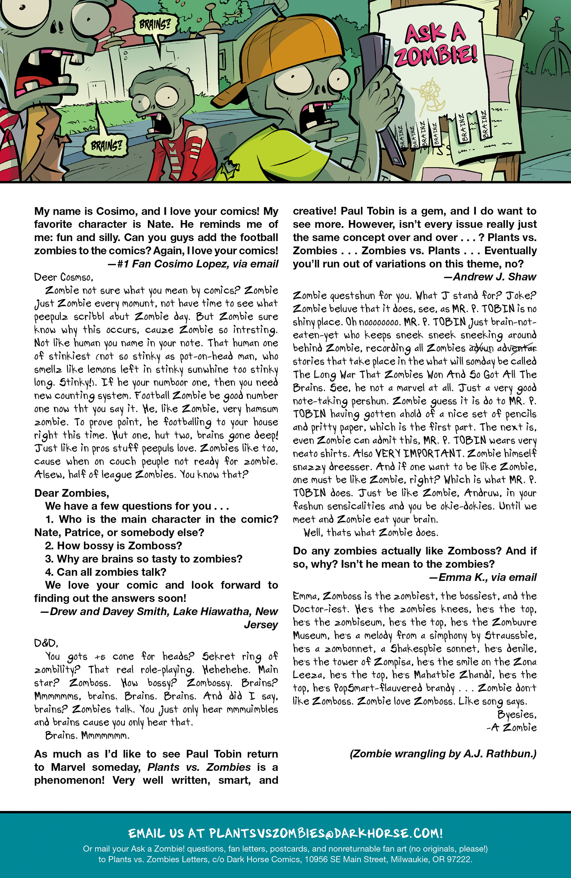 Read online Plants vs. Zombies: Boom Boom Mushroom comic -  Issue #11 - 27