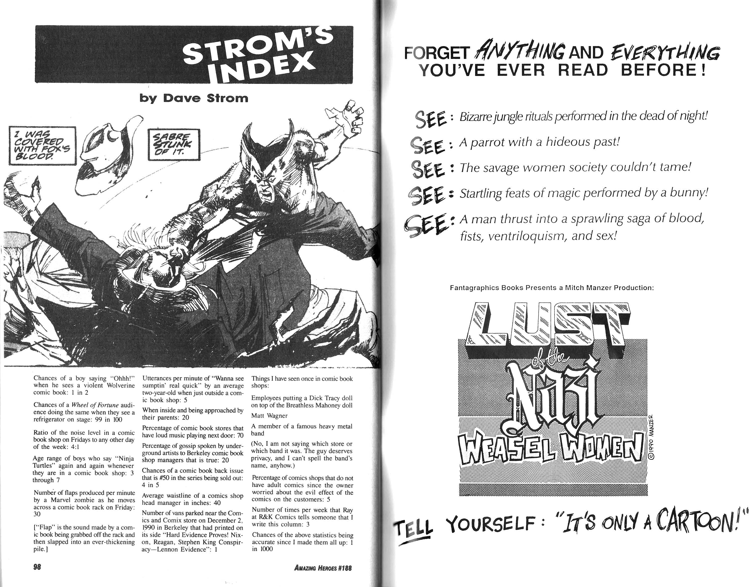 Read online Amazing Heroes comic -  Issue #188 - 66
