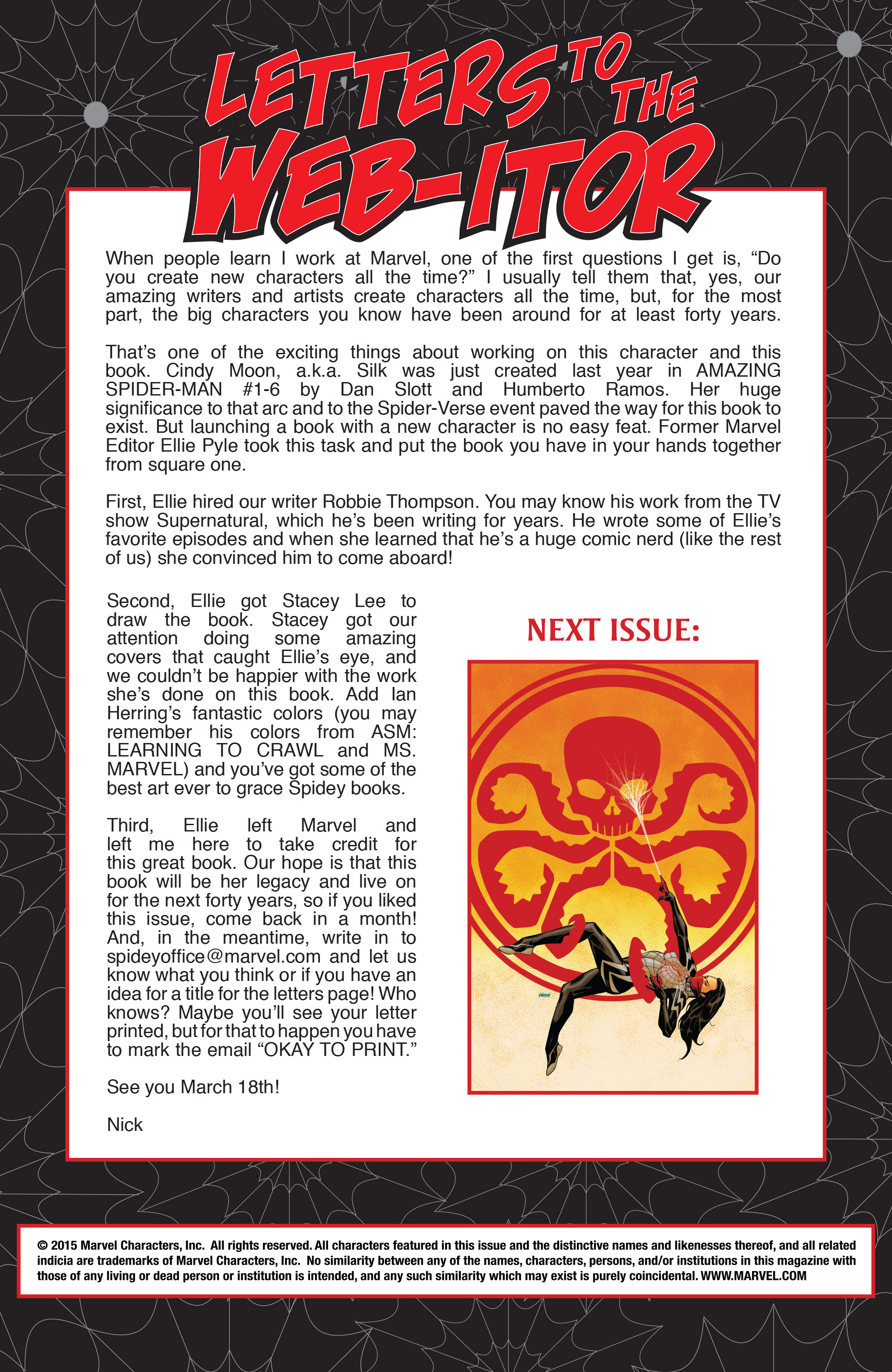 Read online Silk (2015) comic -  Issue #1 - 23