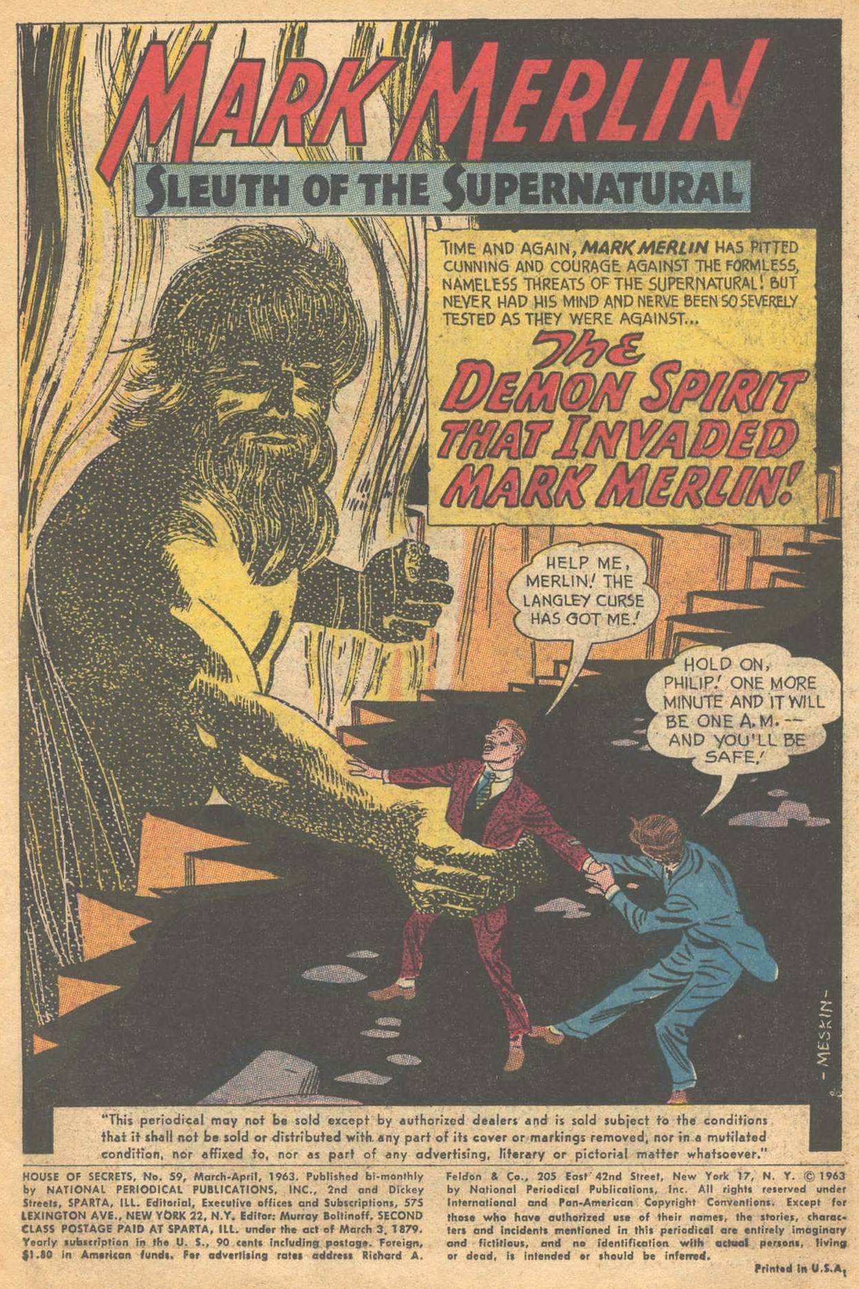 Read online House of Secrets (1956) comic -  Issue #59 - 3