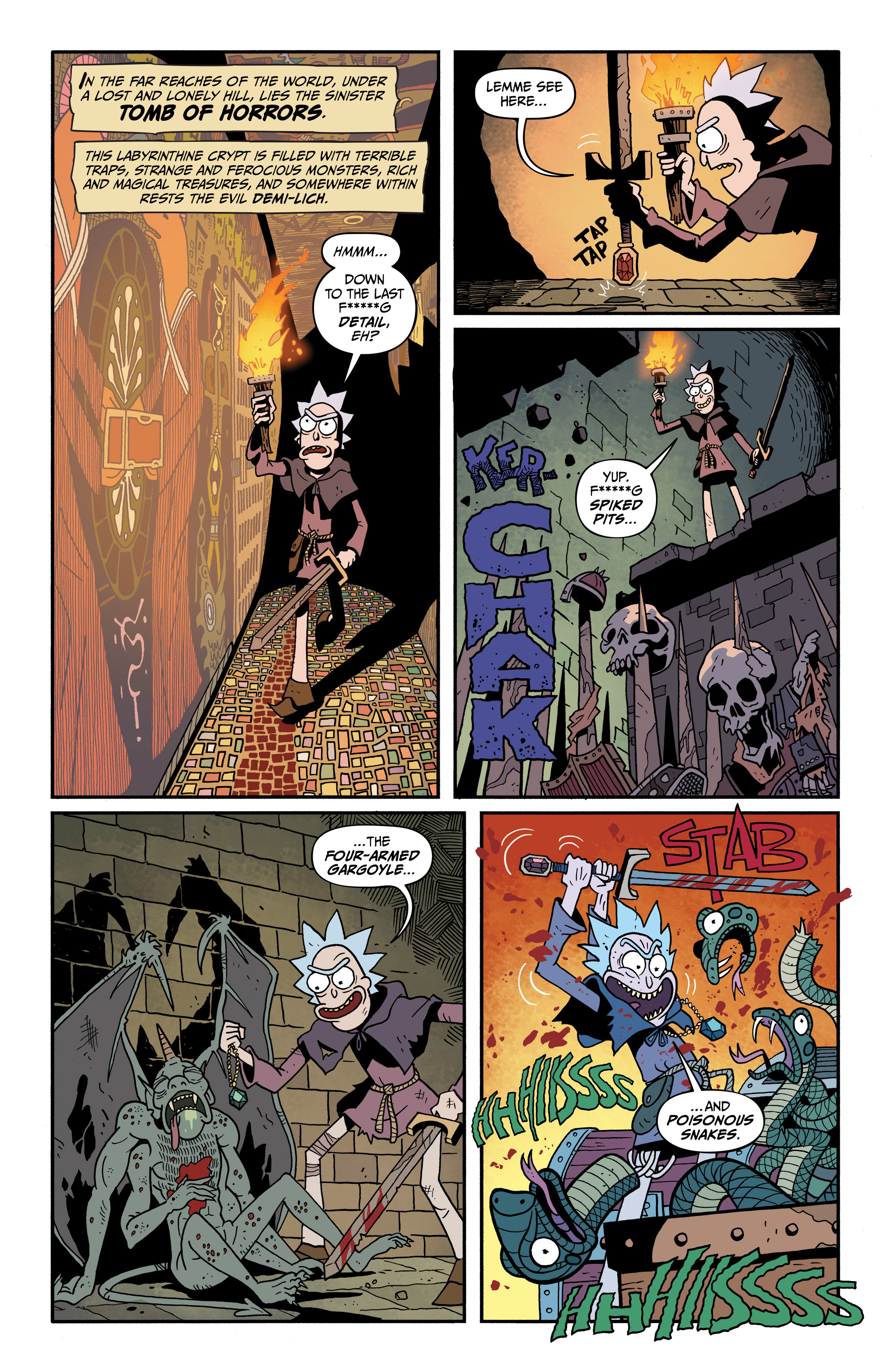 Read online Rick and Morty vs. Dungeons & Dragons II: Painscape comic -  Issue #2 - 12