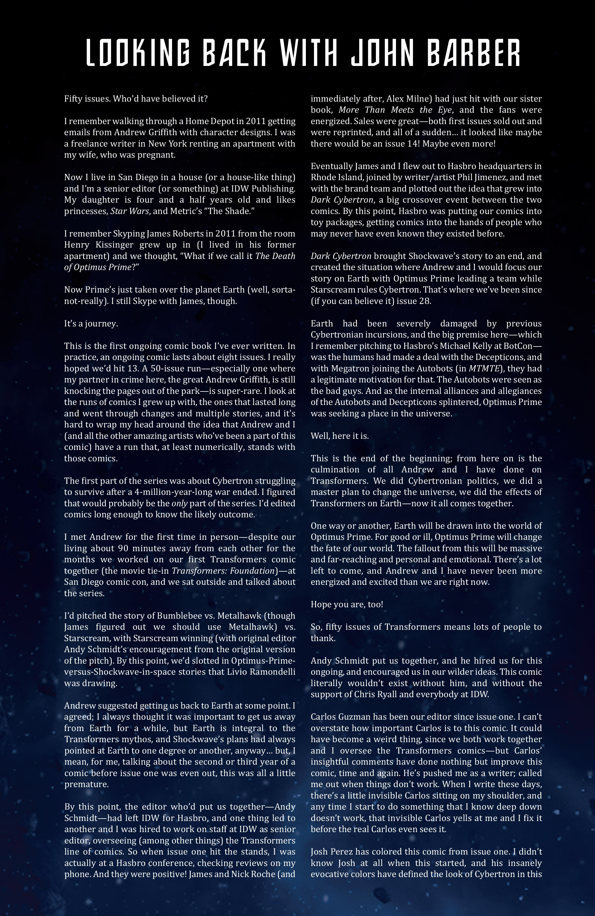 Read online The Transformers (2014) comic -  Issue #50 - 44