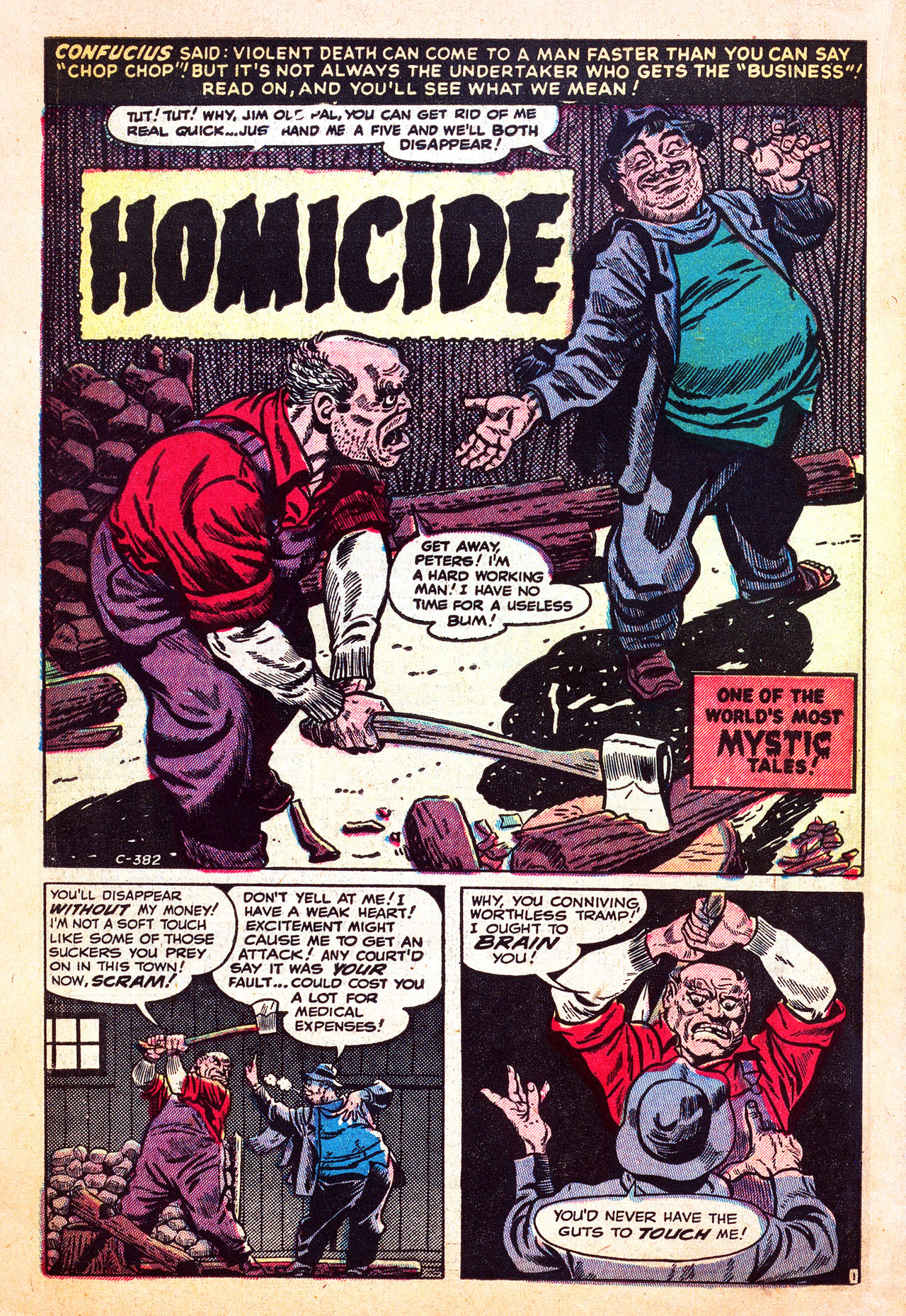 Read online Mystic (1951) comic -  Issue #21 - 22