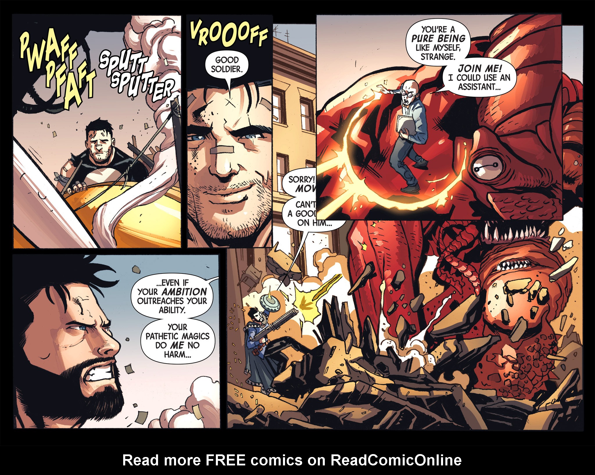 Read online Doctor Strange/Punisher: Magic Bullets Infinite Comic comic -  Issue #7 - 64