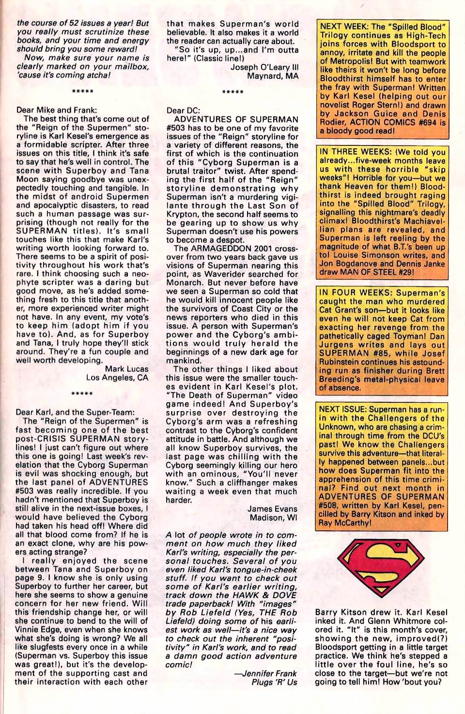 Read online Adventures of Superman (1987) comic -  Issue #507 - 25