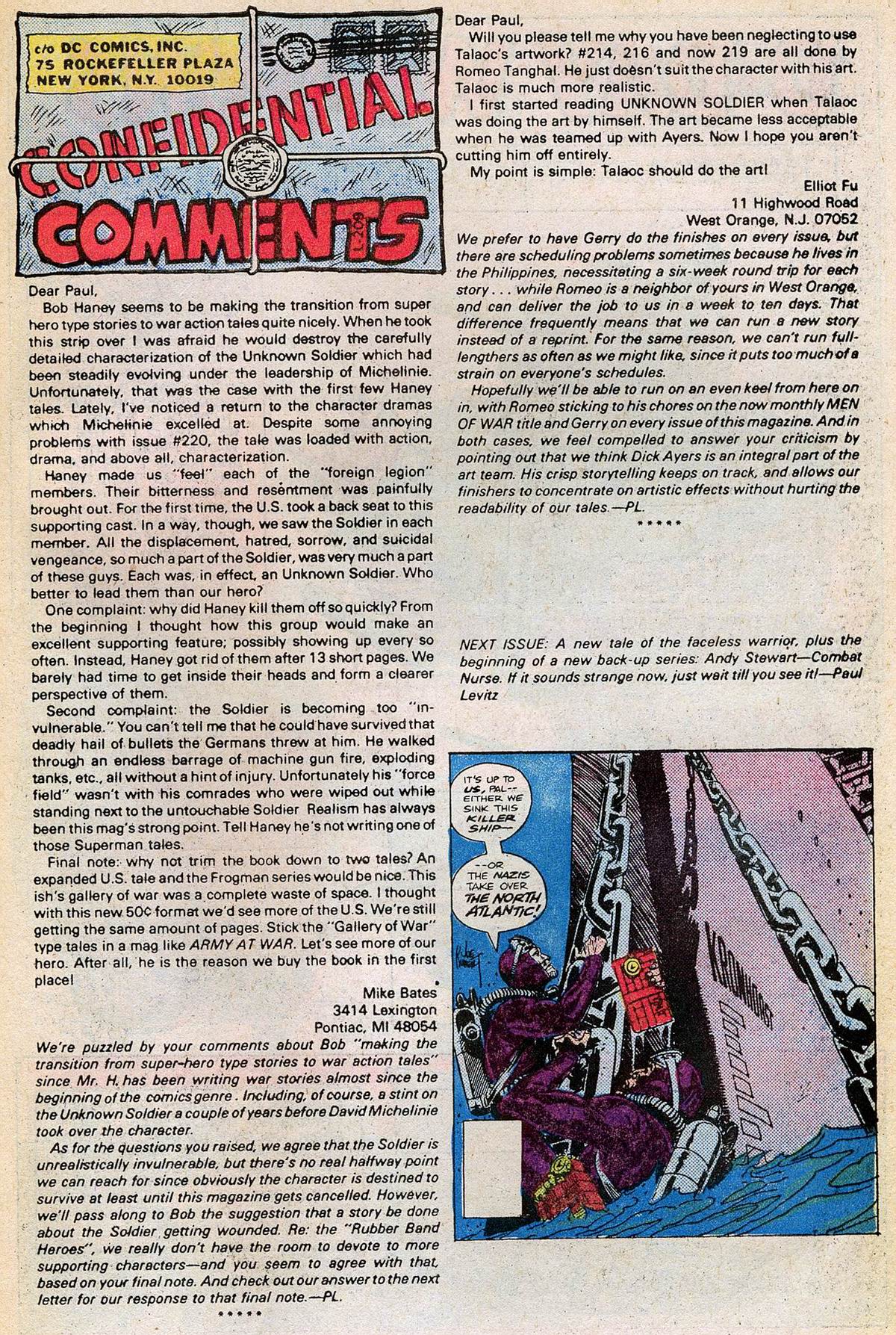 Read online Unknown Soldier (1977) comic -  Issue #225 - 24