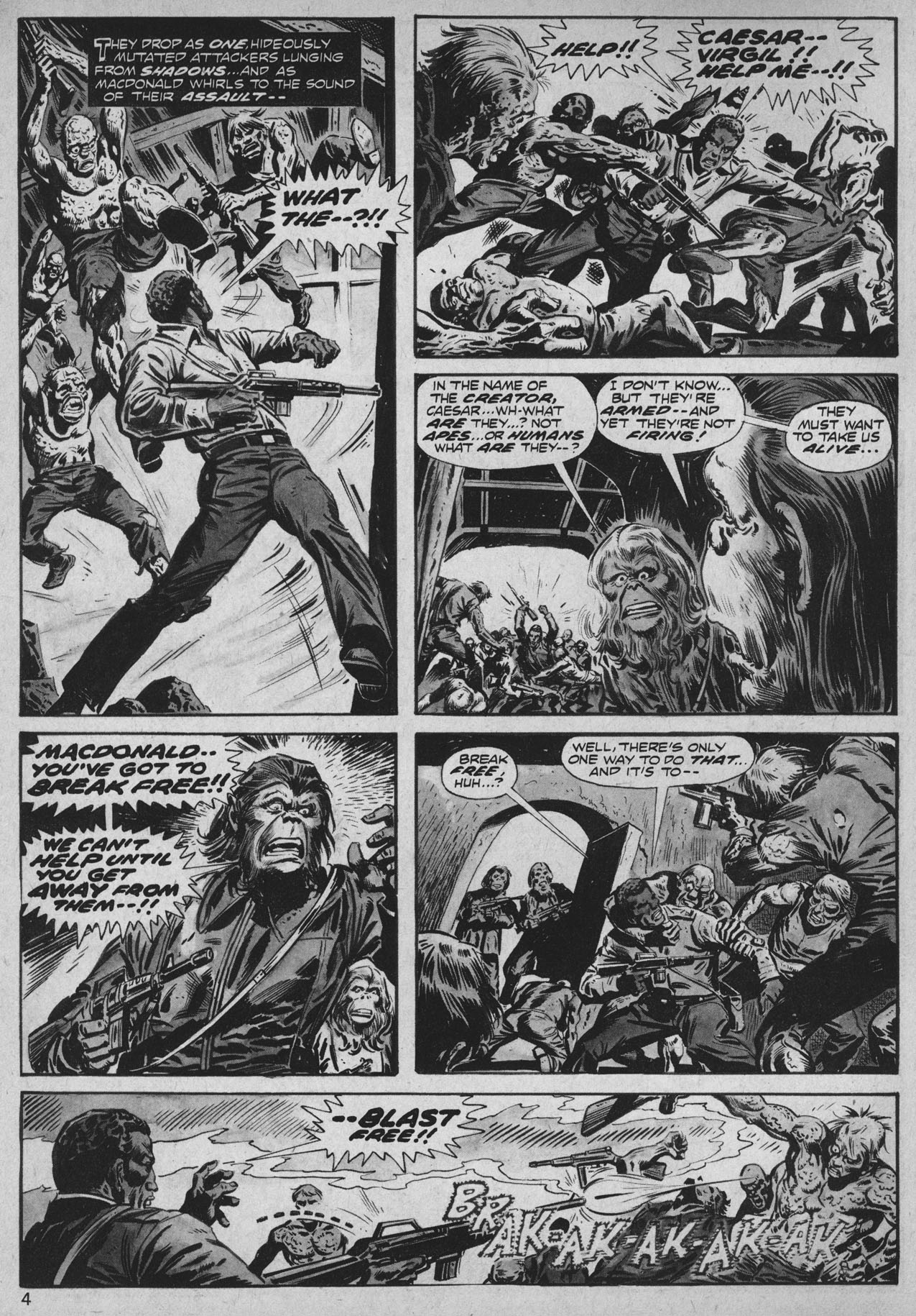 Read online Planet of the Apes comic -  Issue #25 - 4