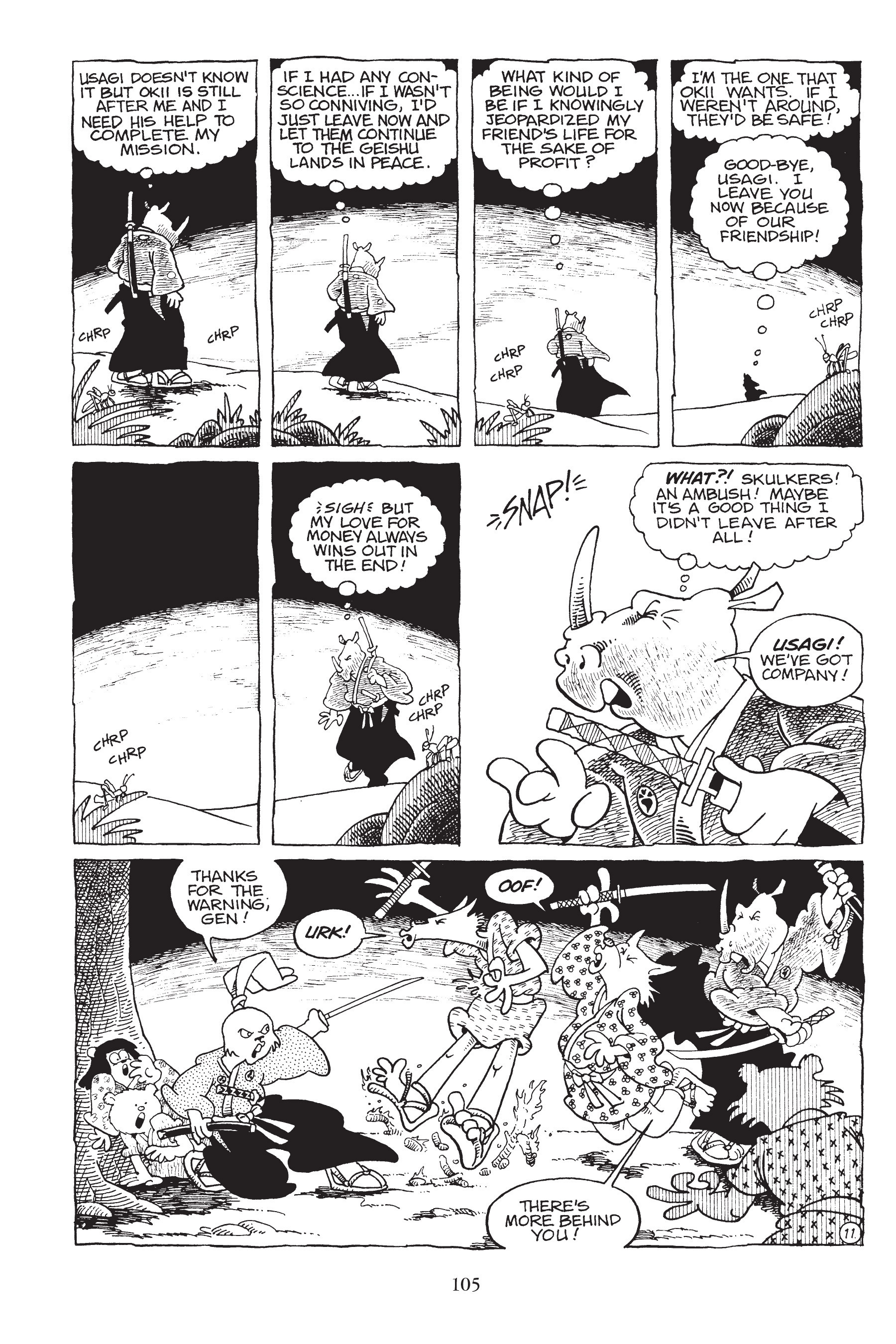 Read online Usagi Yojimbo (1987) comic -  Issue # _TPB 3 - 101
