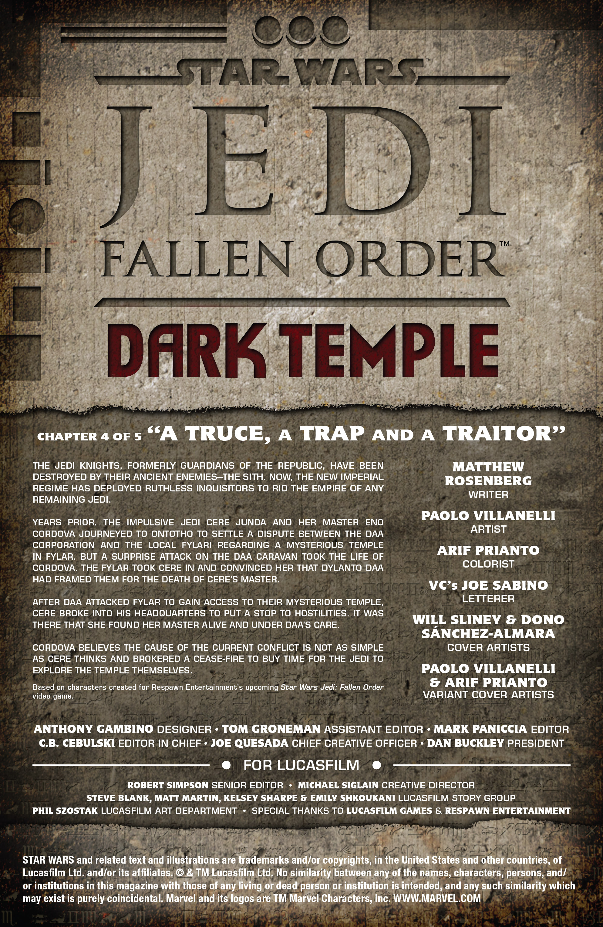 Read online Star Wars: Jedi Fallen Order–Dark Temple comic -  Issue #4 - 2
