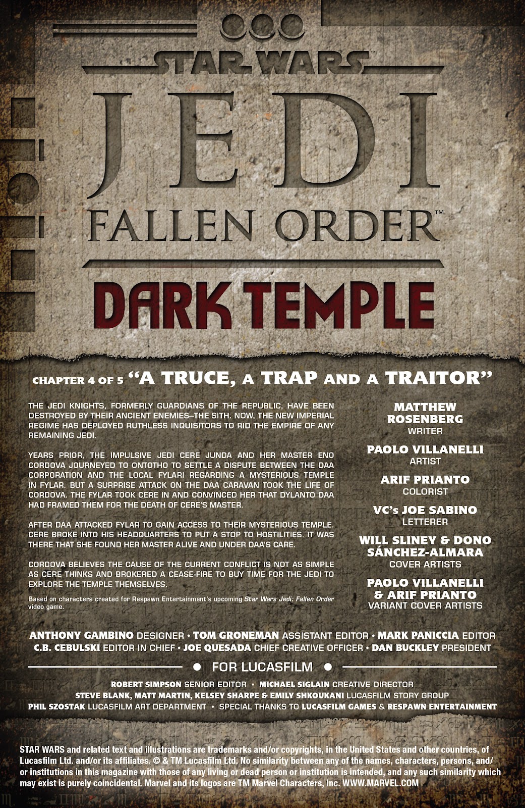Star Wars: Jedi Fallen Order–Dark Temple issue 4 - Page 2