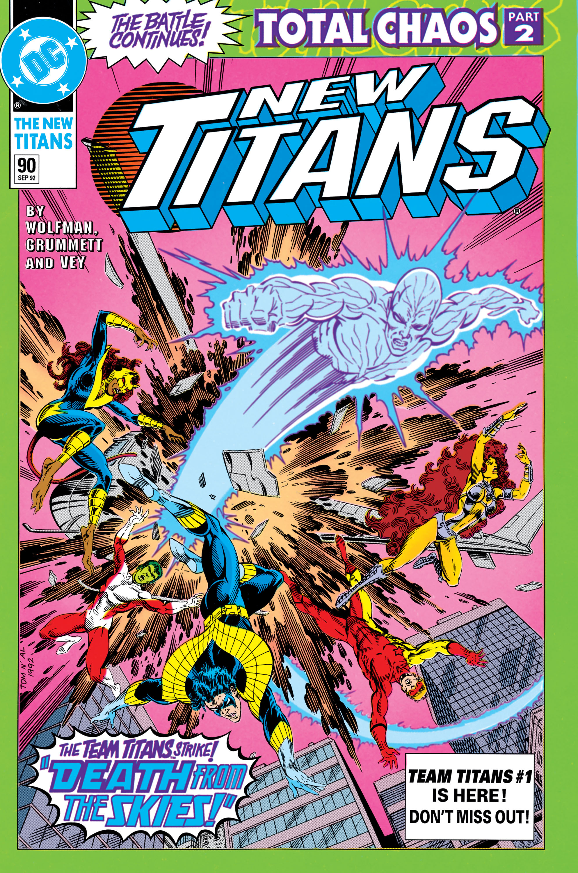 Read online The New Titans (1988) comic -  Issue #90 - 1