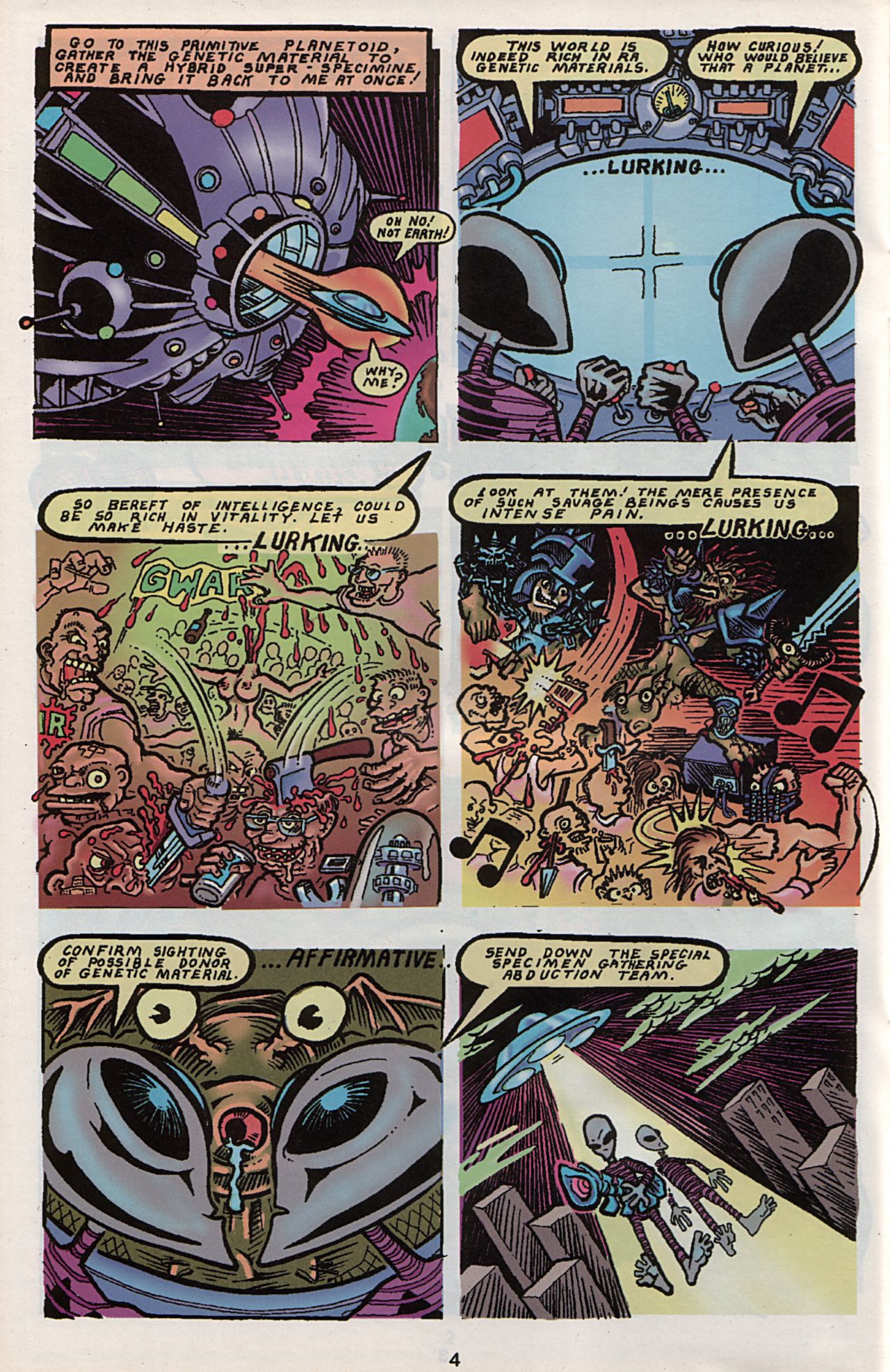 Read online Slavepit Funnies Featuring Gwar comic -  Issue #4 - 6