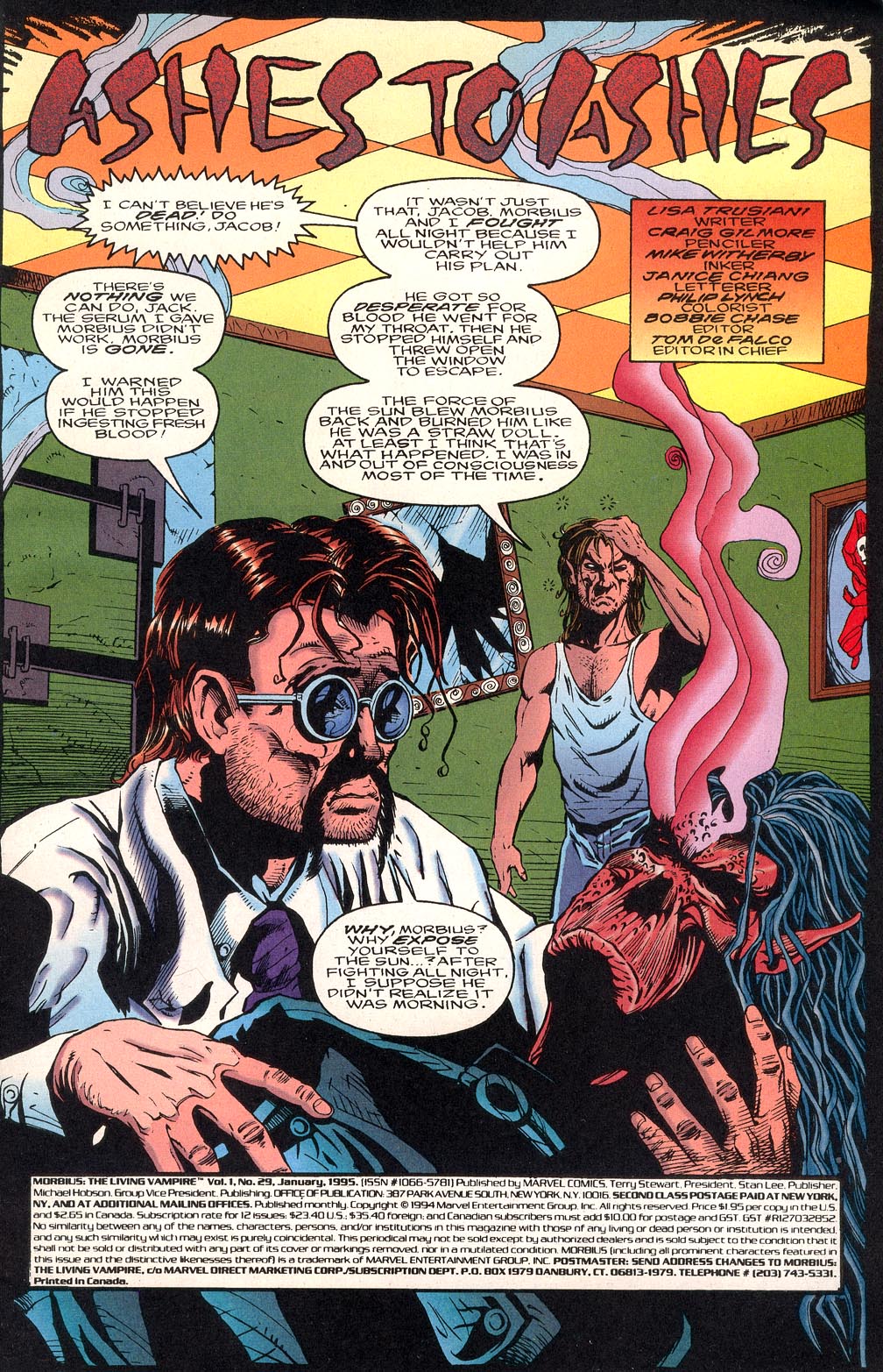 Read online Morbius: The Living Vampire (1992) comic -  Issue #29 - 2