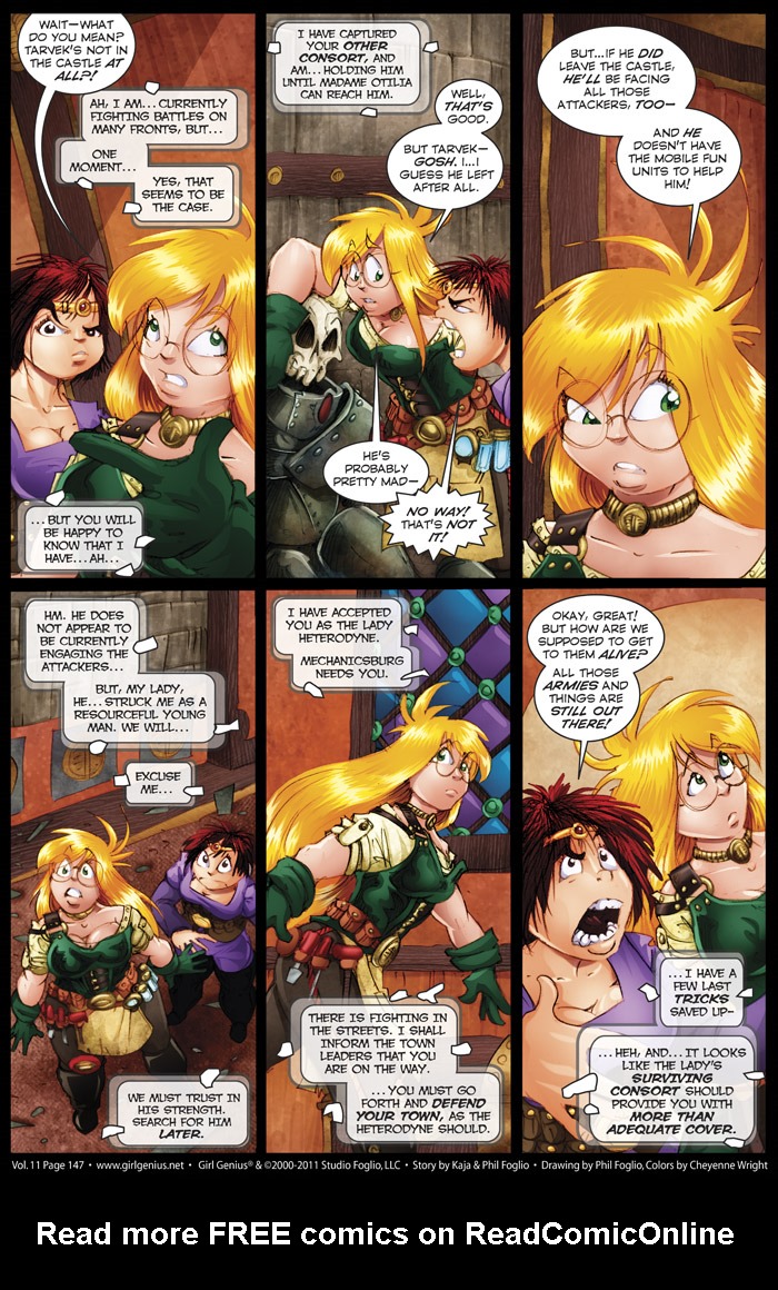 Read online Girl Genius (2002) comic -  Issue #11 - 155