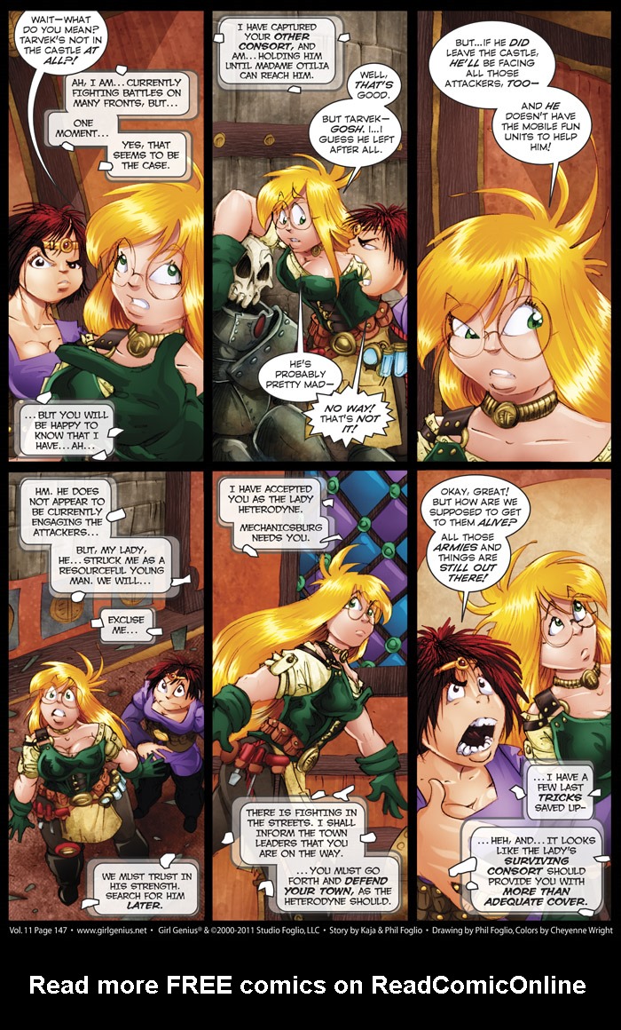 Read online Girl Genius (2002) comic -  Issue #11 - 155