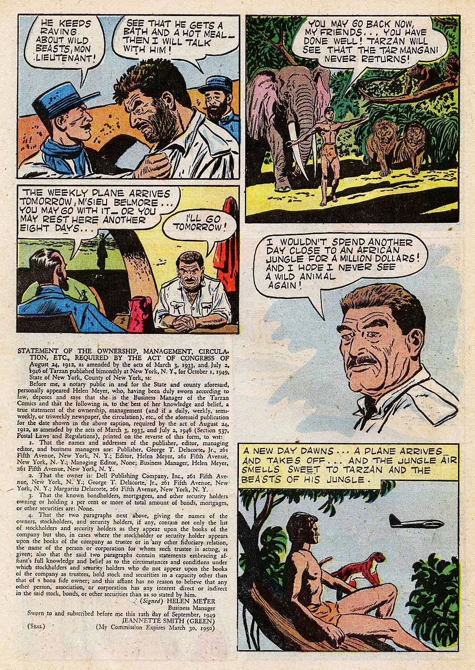 Read online Tarzan (1948) comic -  Issue #13 - 42