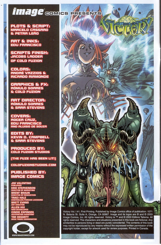 Read online Victory (2003) comic -  Issue #1 - 2