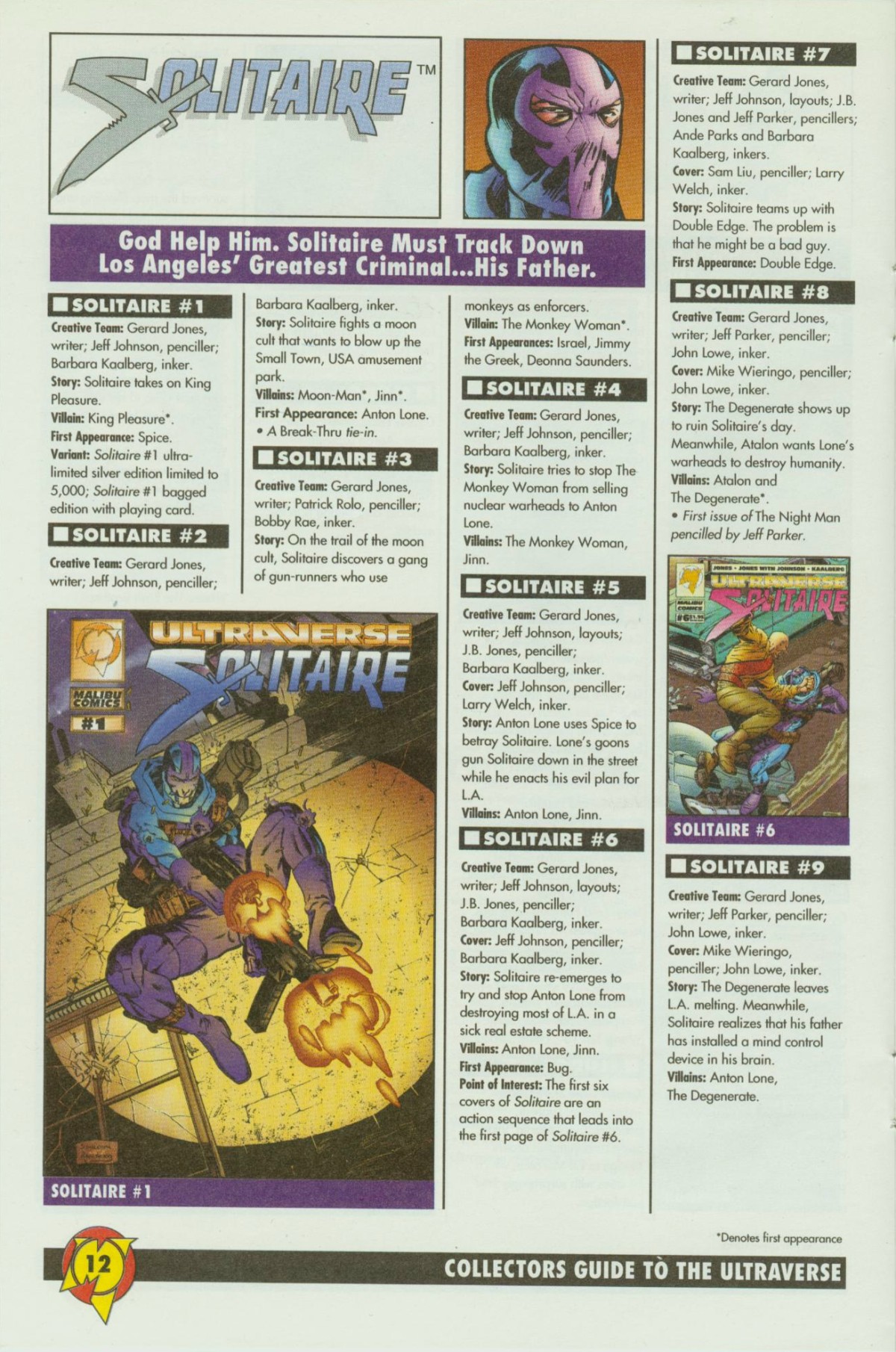 Read online Collectors Guide to the Ultraverse comic -  Issue # Full - 12