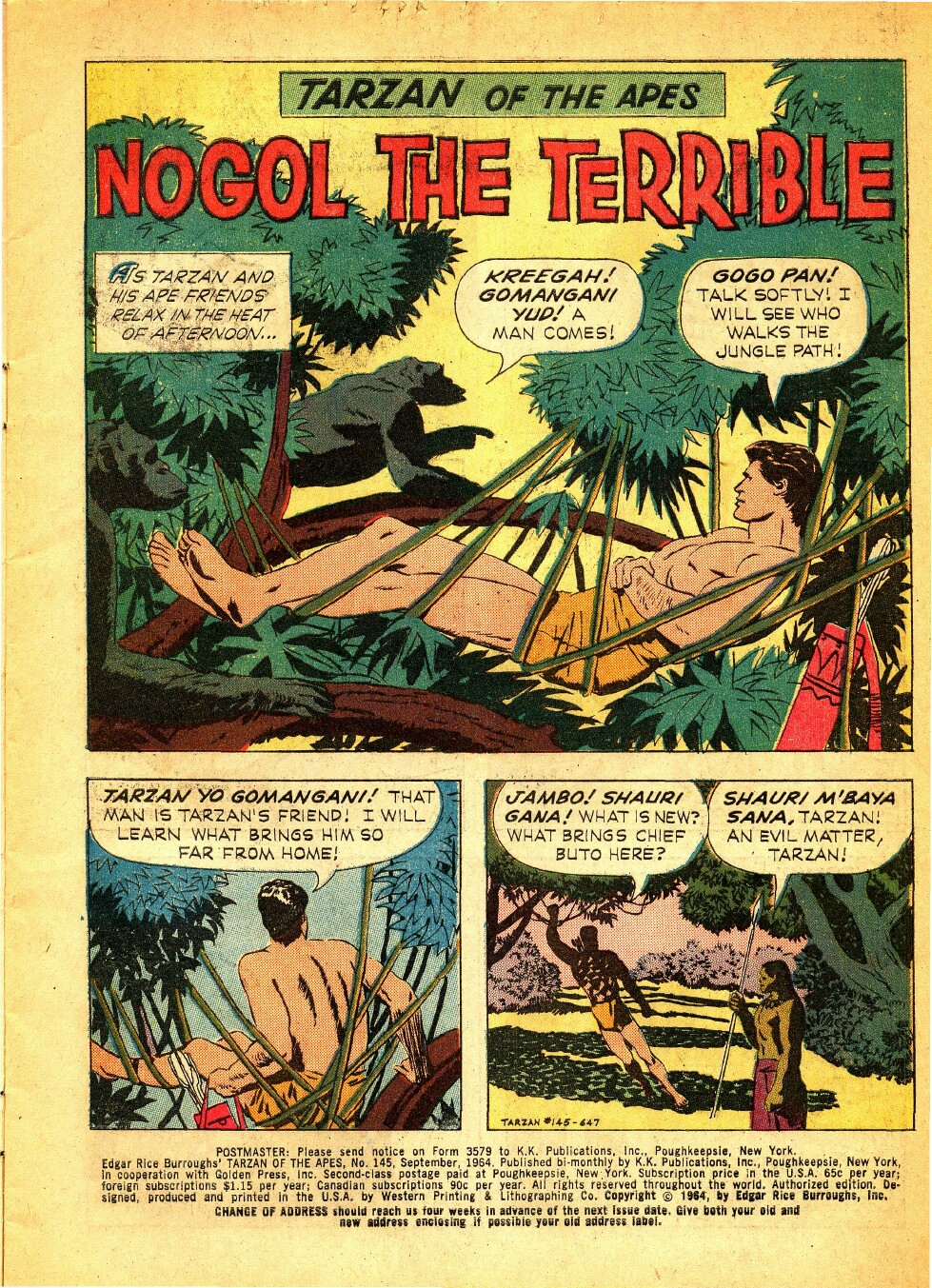Read online Tarzan (1962) comic -  Issue #145 - 3