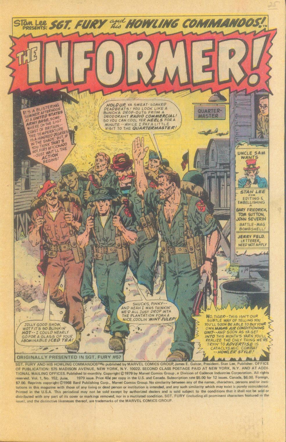 Read online Sgt. Fury comic -  Issue #152 - 3