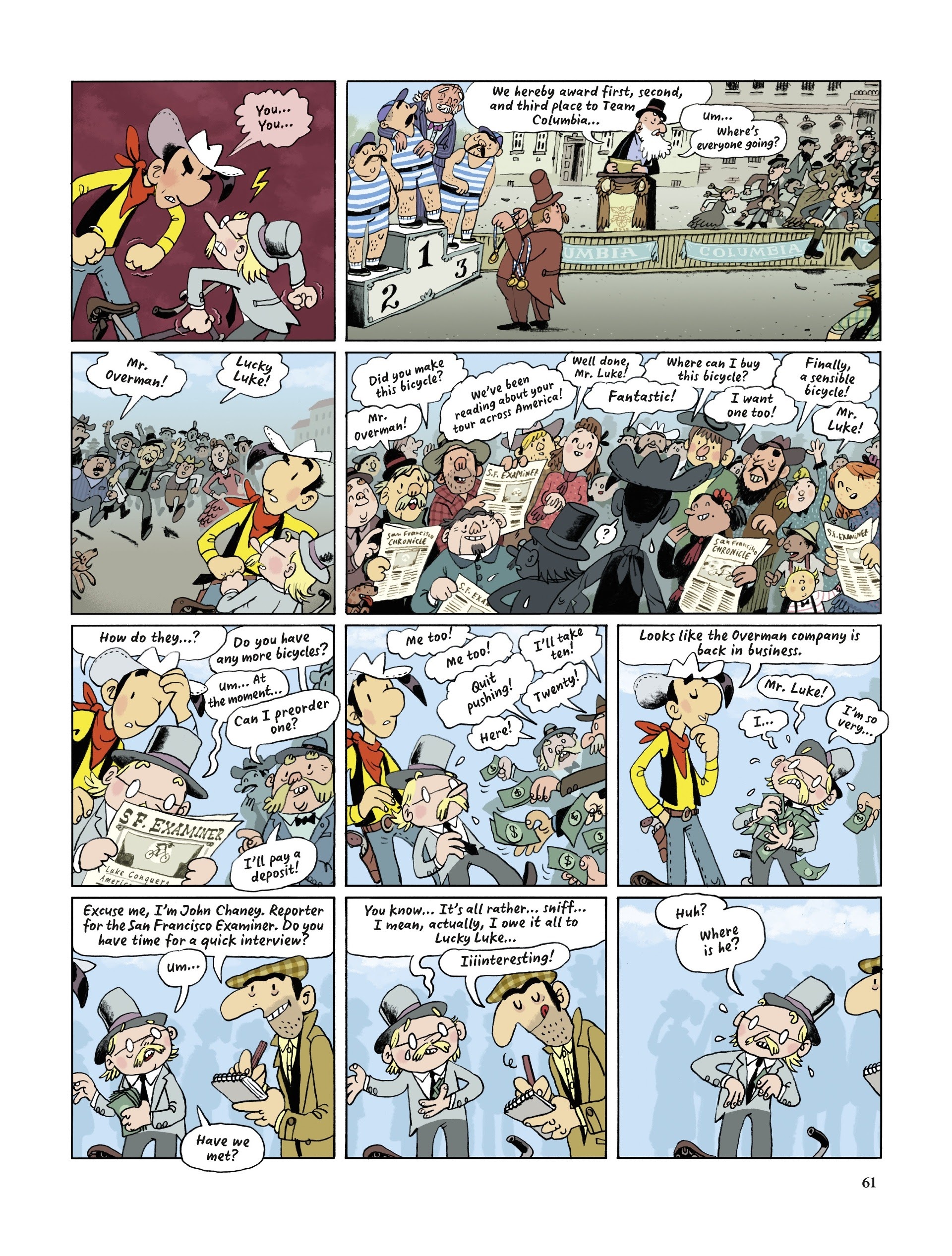 Read online Lucky Luke Saddles Up comic -  Issue # TPB - 61