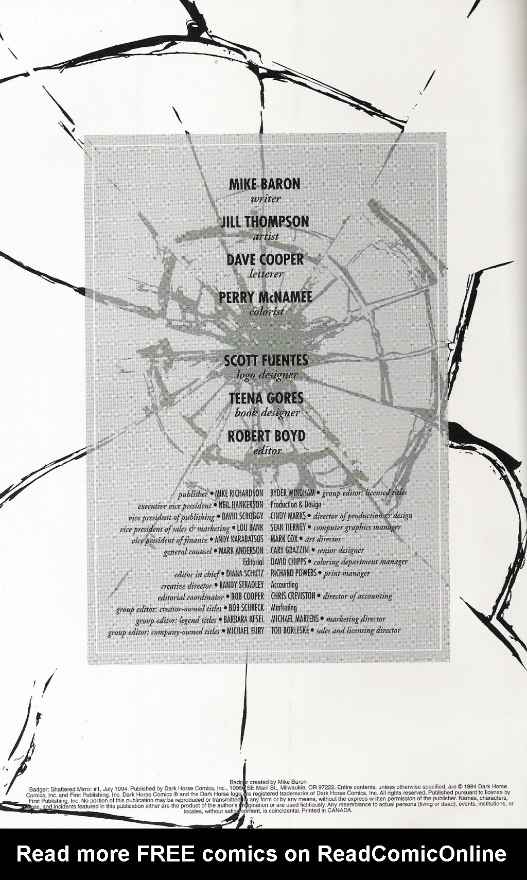 Read online Badger: Shattered Mirror comic -  Issue #1 - 2