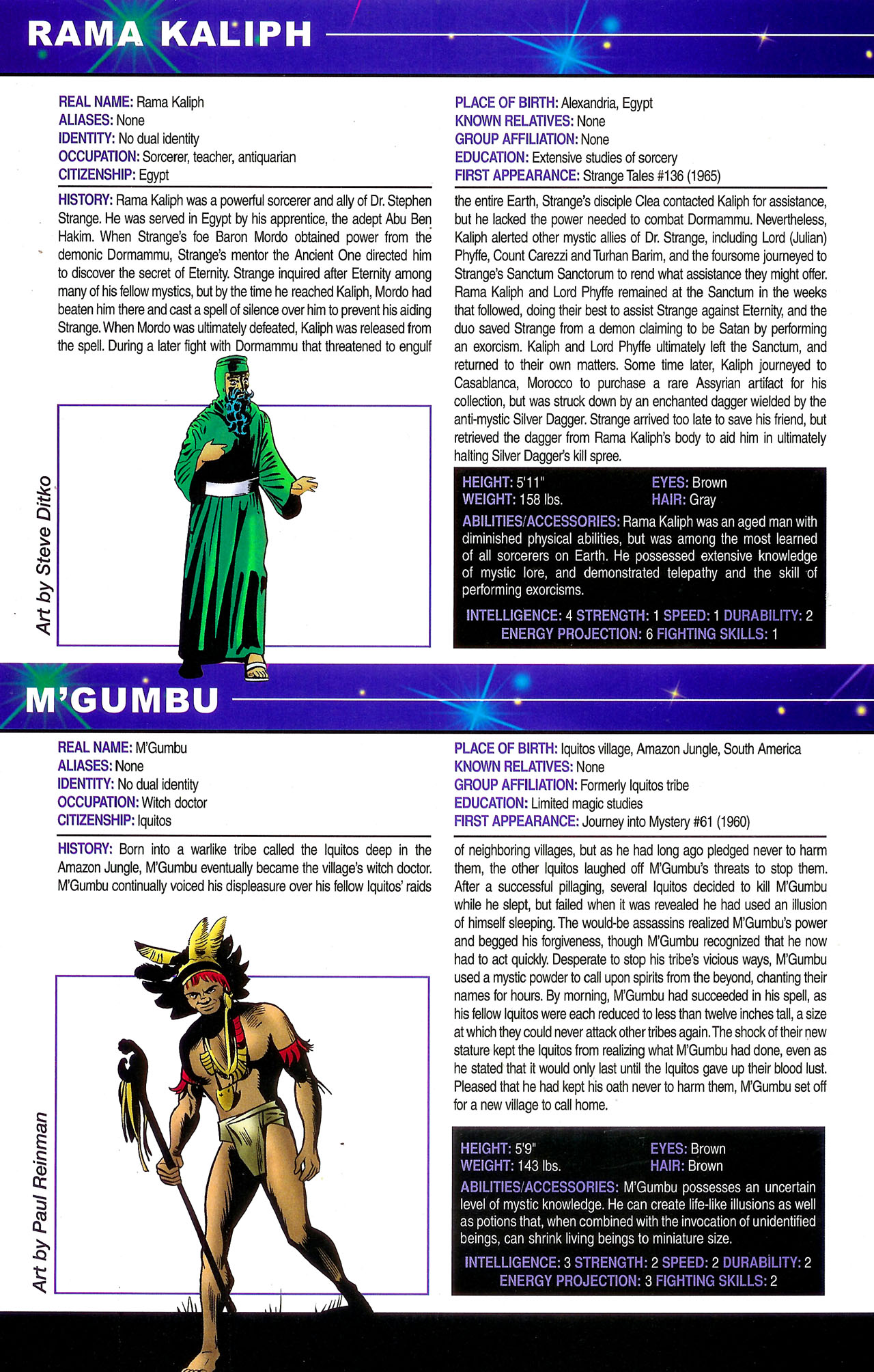 Read online Official Handbook of the Marvel Universe: Mystic Arcana - The Book of Marvel Magic comic -  Issue # Full - 64
