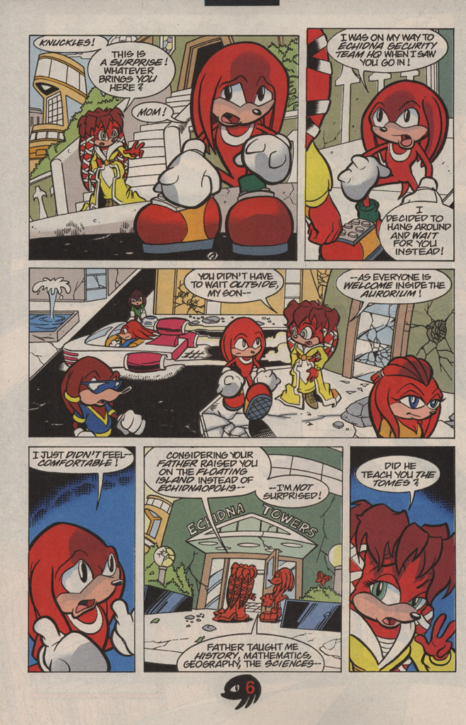 Read online Knuckles the Echidna comic -  Issue #10 - 12