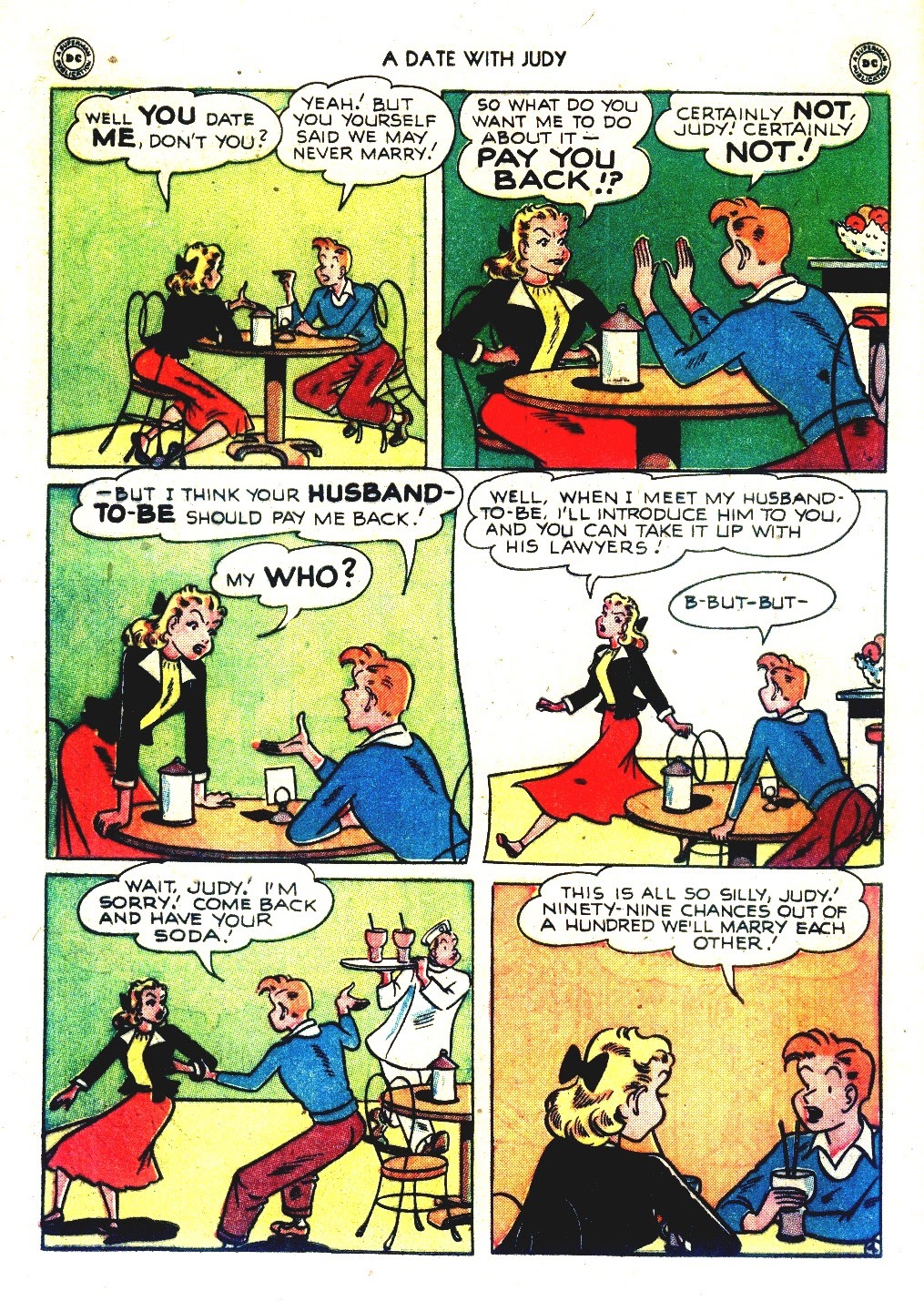 Read online A Date with Judy comic -  Issue #11 - 46