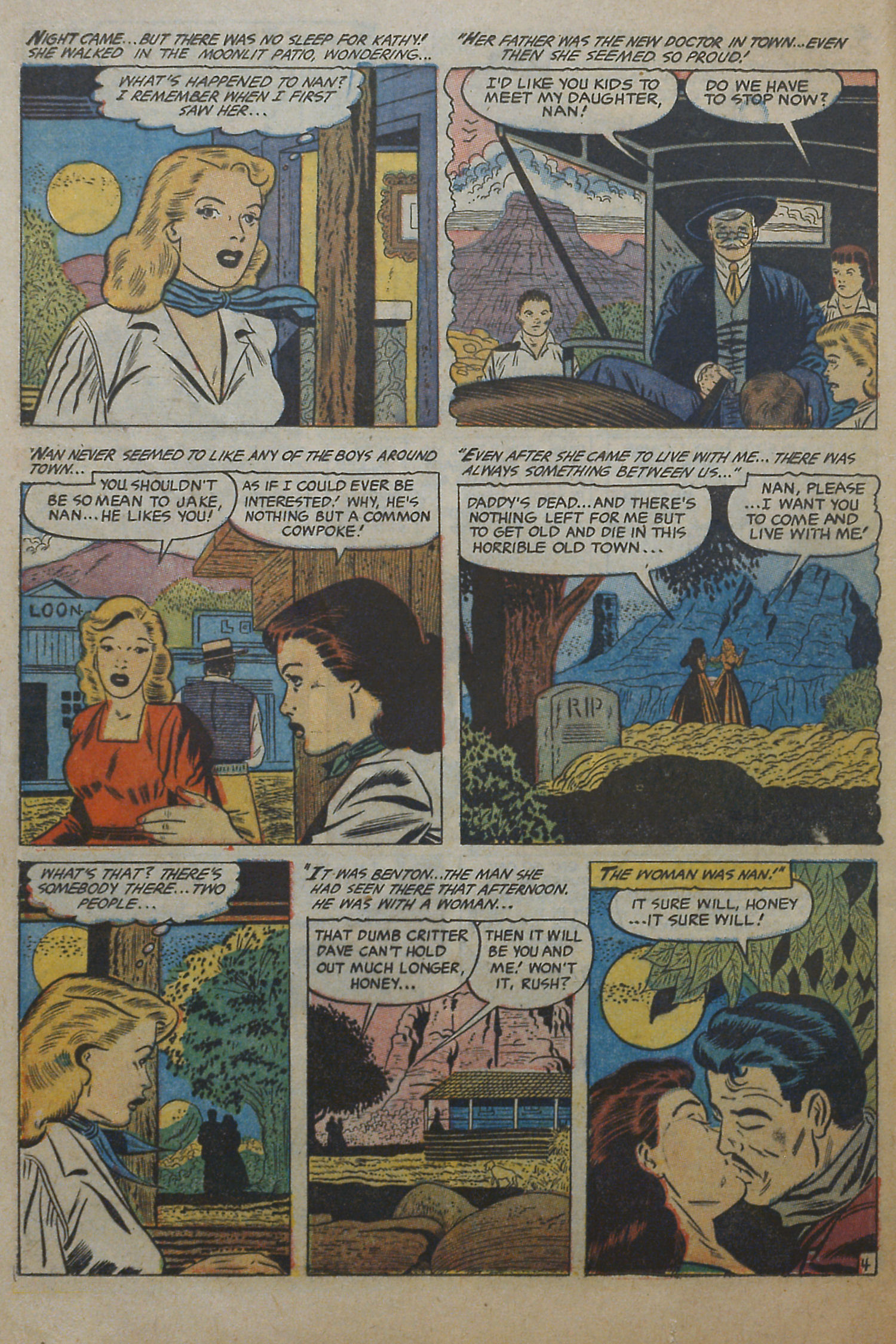 Read online Cowgirl Romances (1950) comic -  Issue #10 - 12