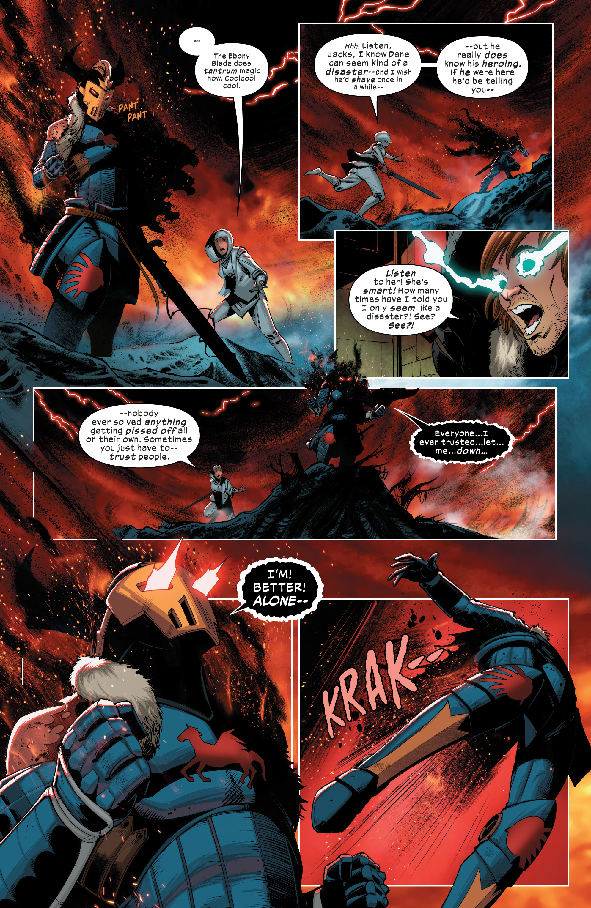 Read online Death of Doctor Strange: One-Shots comic -  Issue # X-Men - Black Knight - 19