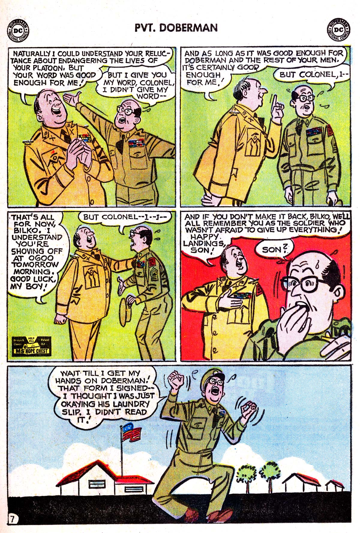 Read online Sgt. Bilko's Pvt. Doberman comic -  Issue #8 - 9