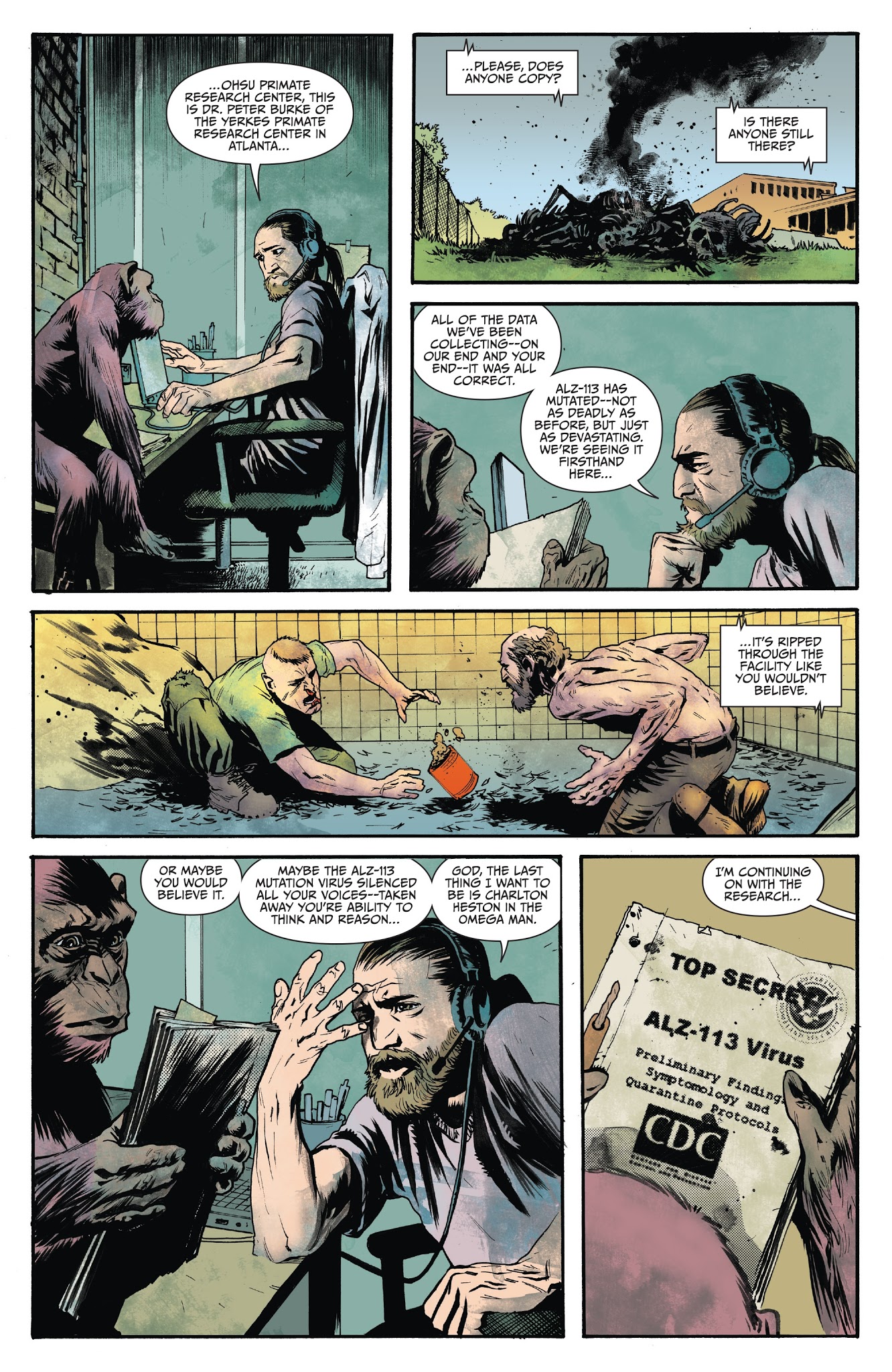 Read online War for the Planet of the Apes comic -  Issue #3 - 14