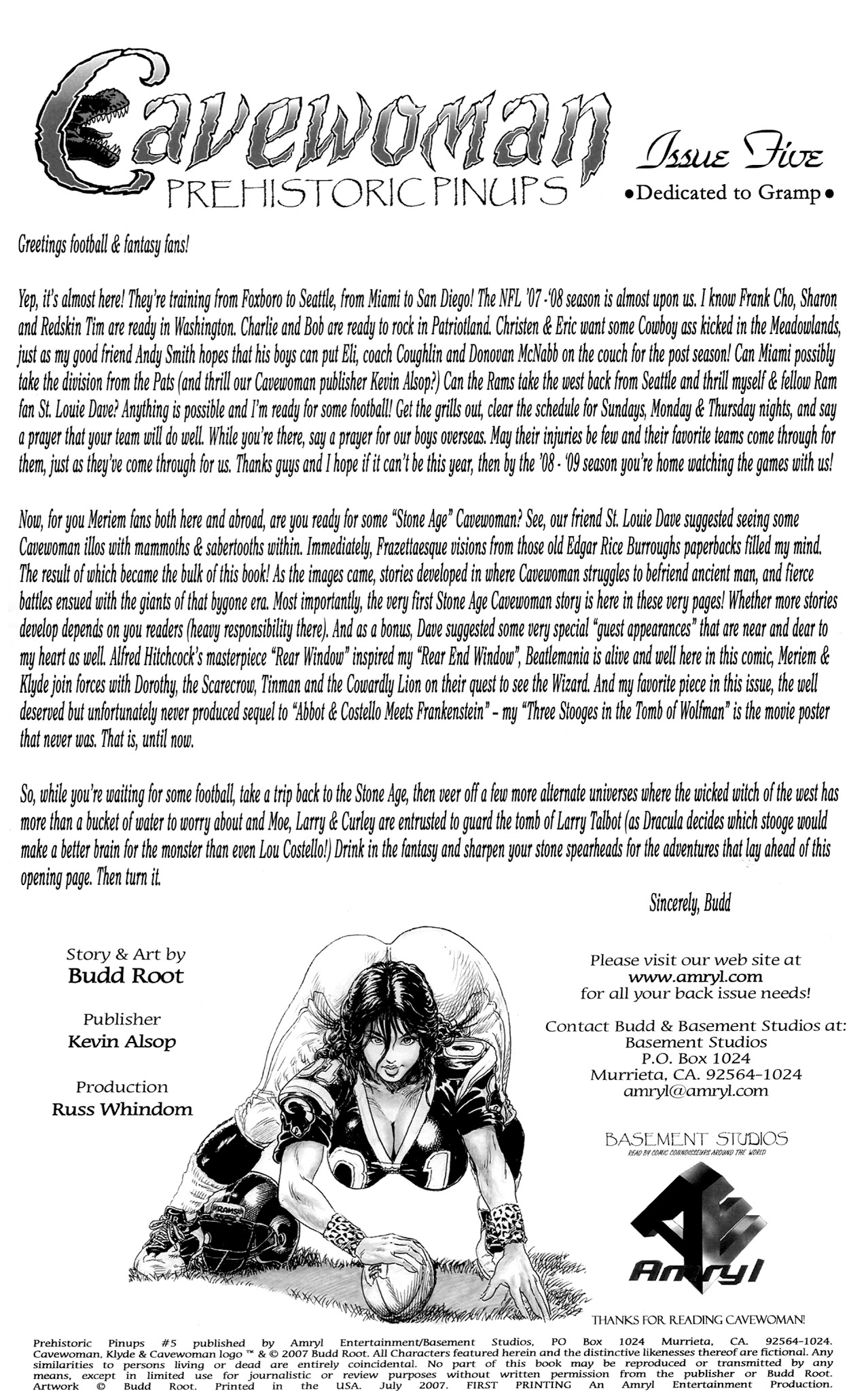 Read online Cavewoman: Prehistoric Pinups comic -  Issue #5 - 3