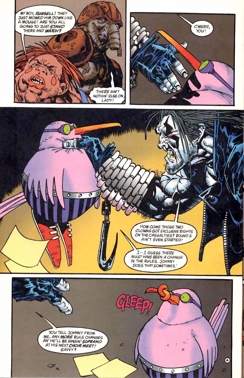 Read online Lobo: Unamerican Gladiators comic -  Issue #3 - 5