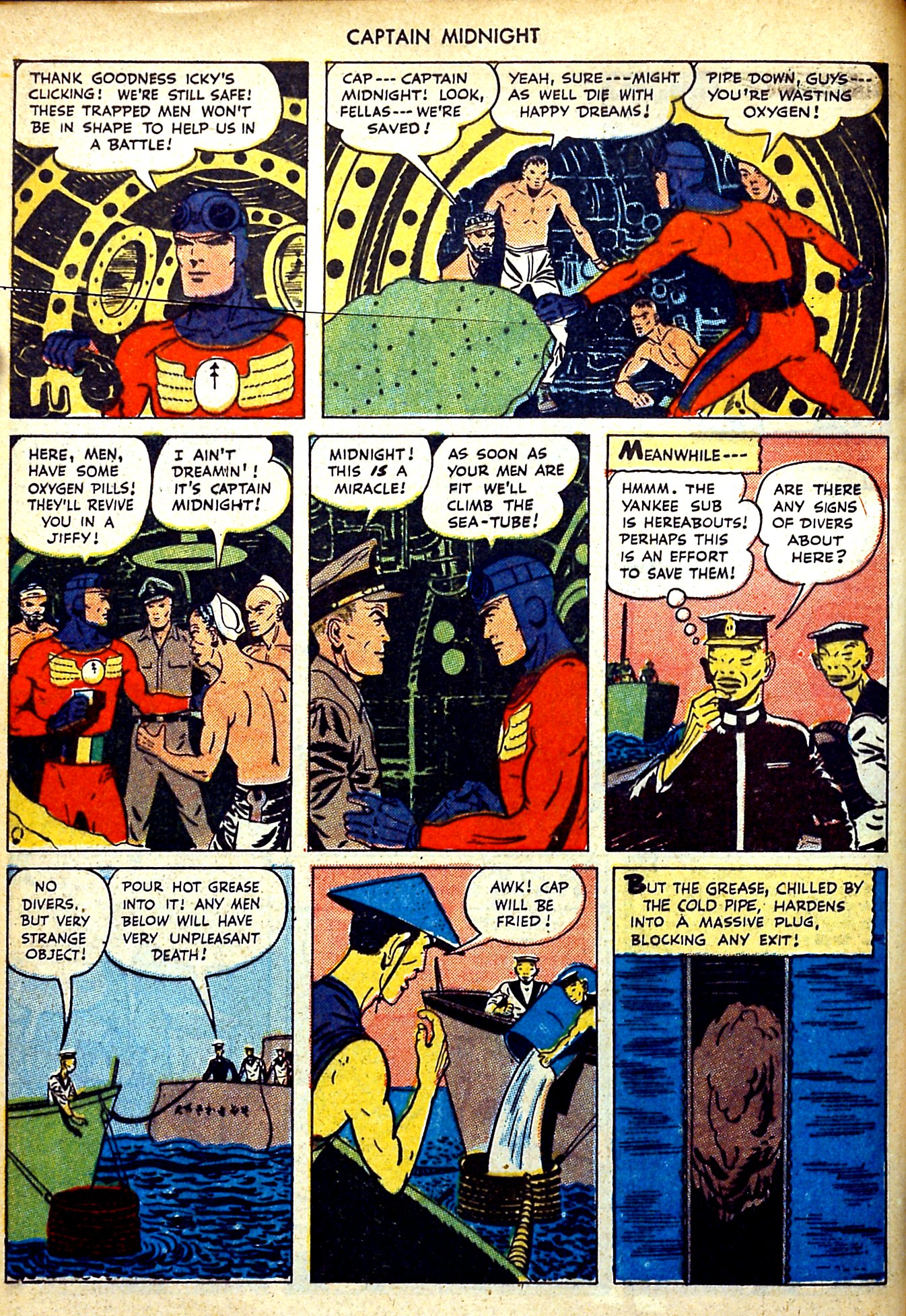 Read online Captain Midnight (1942) comic -  Issue #35 - 9