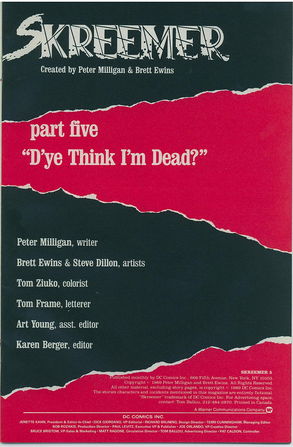 Read online Skreemer comic -  Issue #5 - 2