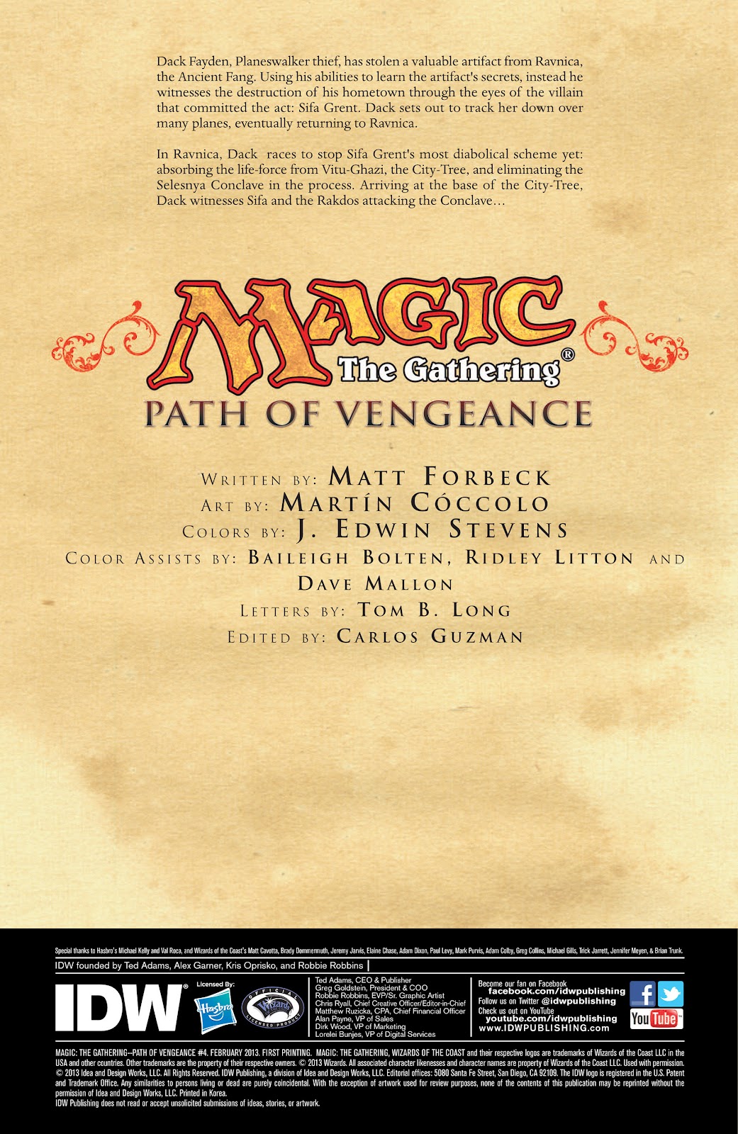 Magic: The Gathering--Path of Vengeance issue 4 - Page 2