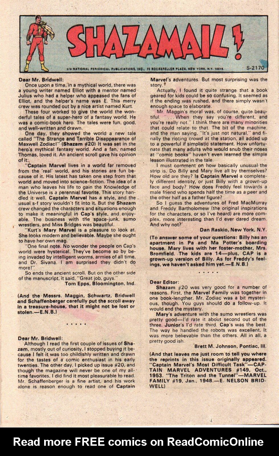 Read online Shazam! (1973) comic -  Issue #22 - 12