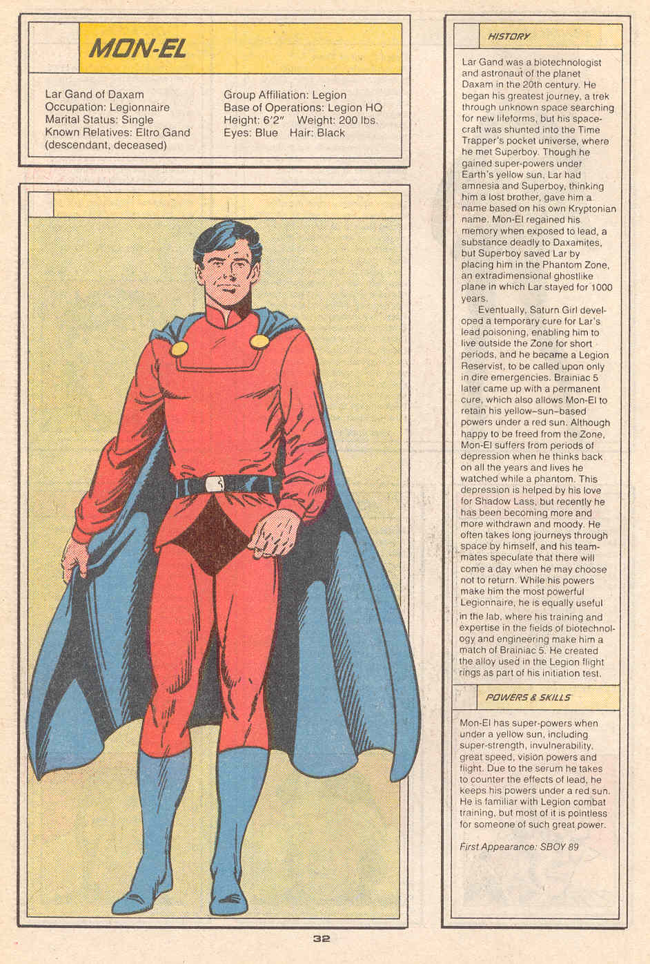 Read online Who's Who in the Legion of Super-Heroes comic -  Issue #4 - 34