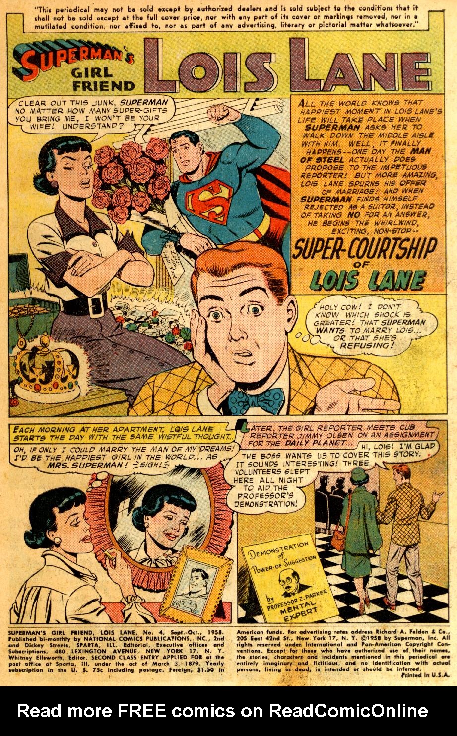 Read online Superman's Girl Friend, Lois Lane comic -  Issue #4 - 3