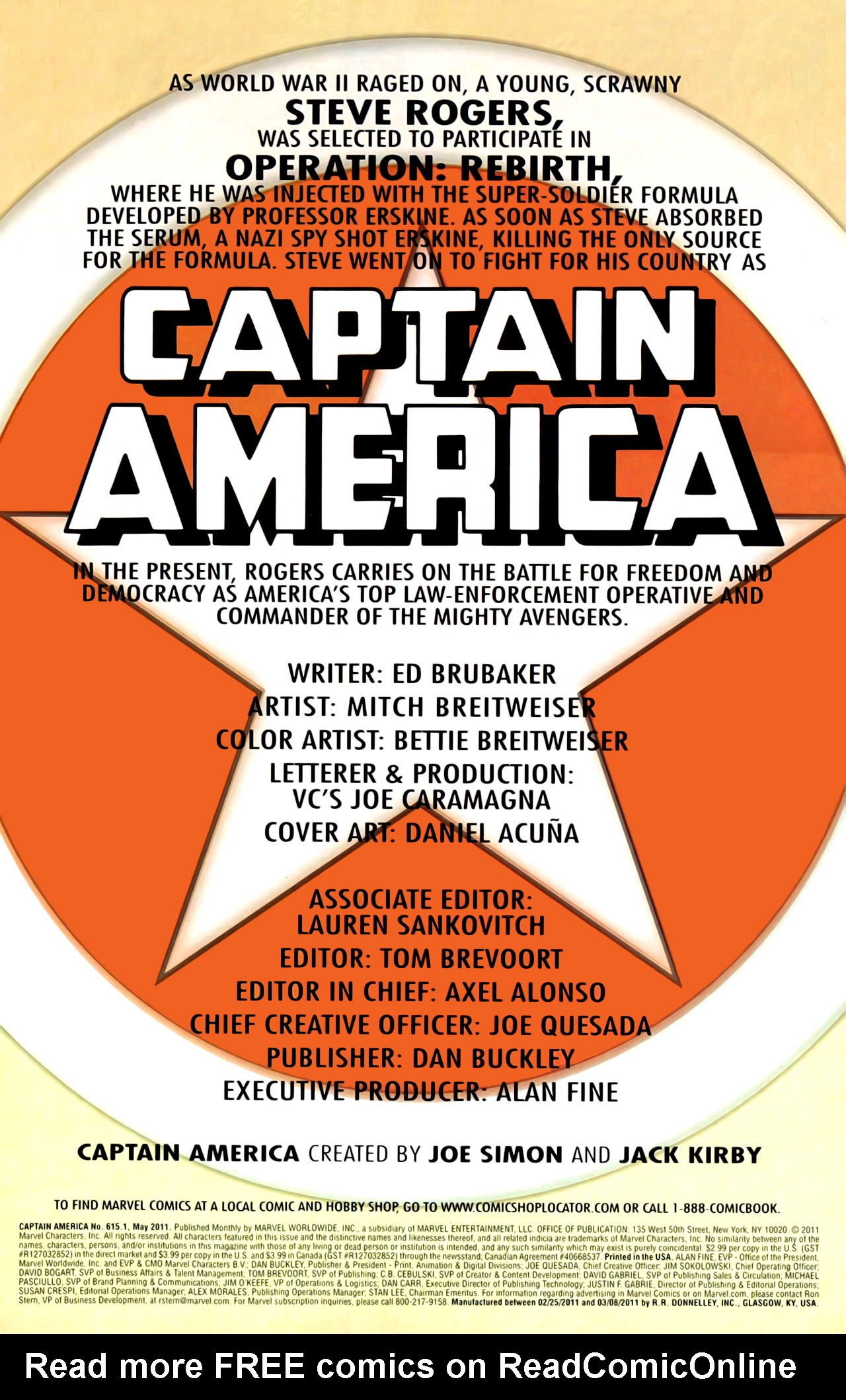 Read online Captain America (1968) comic -  Issue #615.1 - 3