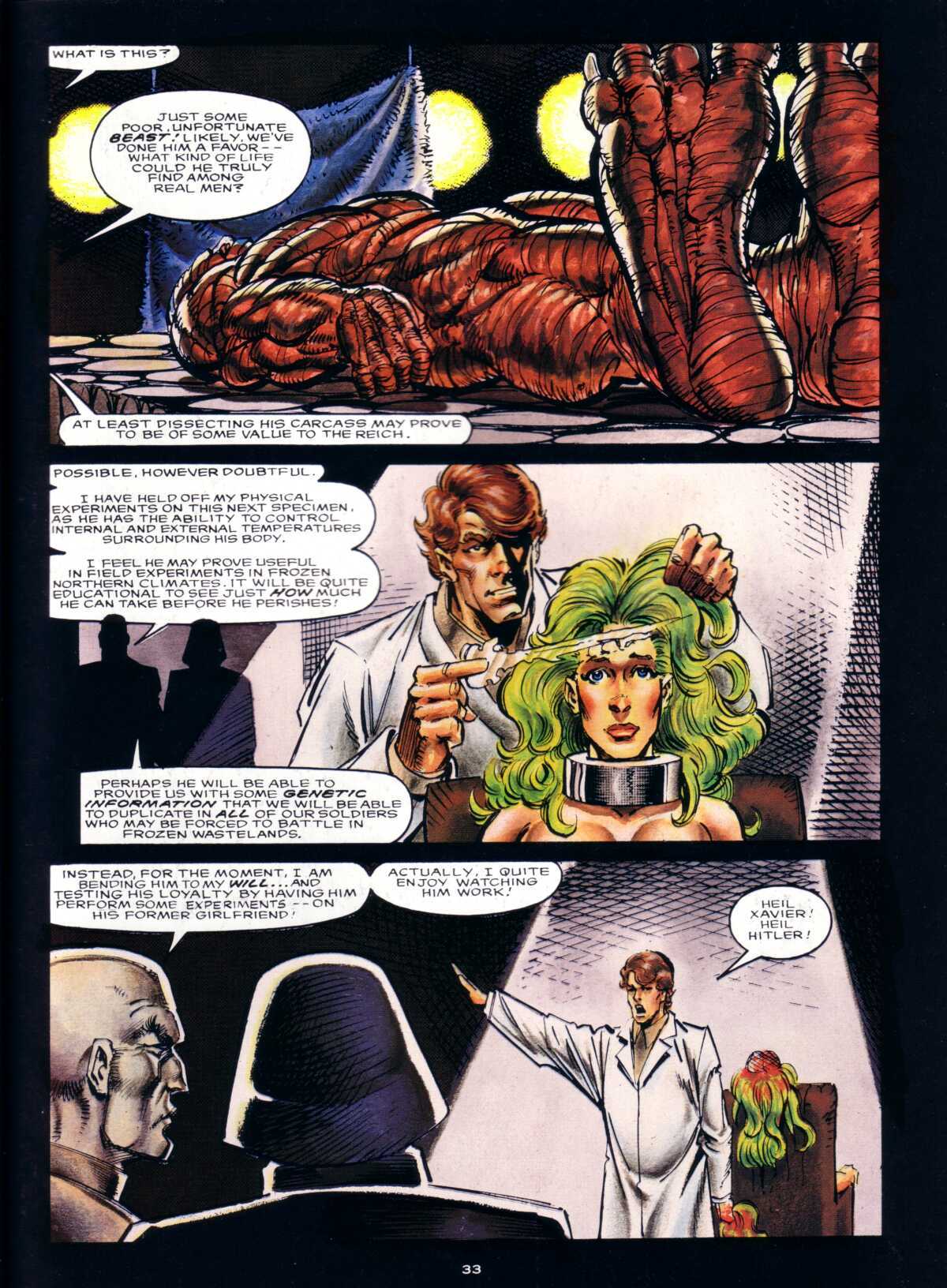 Read online Marvel Graphic Novel comic -  Issue #66 - Excalibur - Weird War III - 32